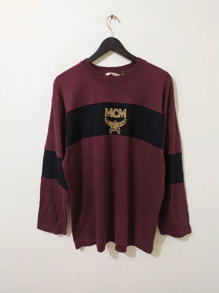 MCM × Vintage 🔥MCM Longsleeve Two tone Big Logo Print Size US L / EU 52-54 / 3 - 1 Thumbnail