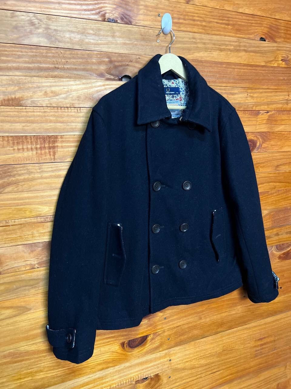 Fred Perry FRED PERRY THERMORE PEA COAT DOUBLE BREAST JACKET Size US XL / EU 56 / 4 - 2 Thumbnail
