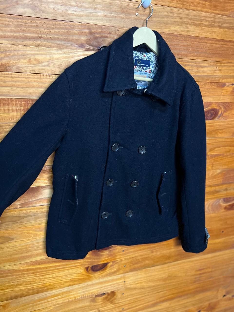Fred Perry FRED PERRY THERMORE PEA COAT DOUBLE BREAST JACKET Size US XL / EU 56 / 4 - 5 Thumbnail