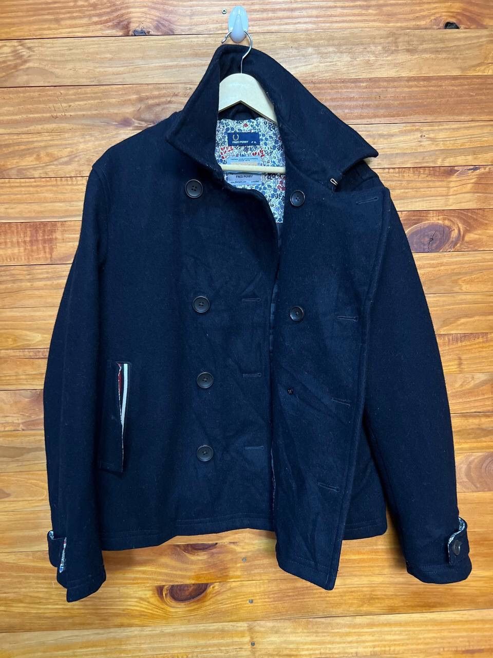 Fred Perry FRED PERRY THERMORE PEA COAT DOUBLE BREAST JACKET Size US XL / EU 56 / 4 - 10 Thumbnail