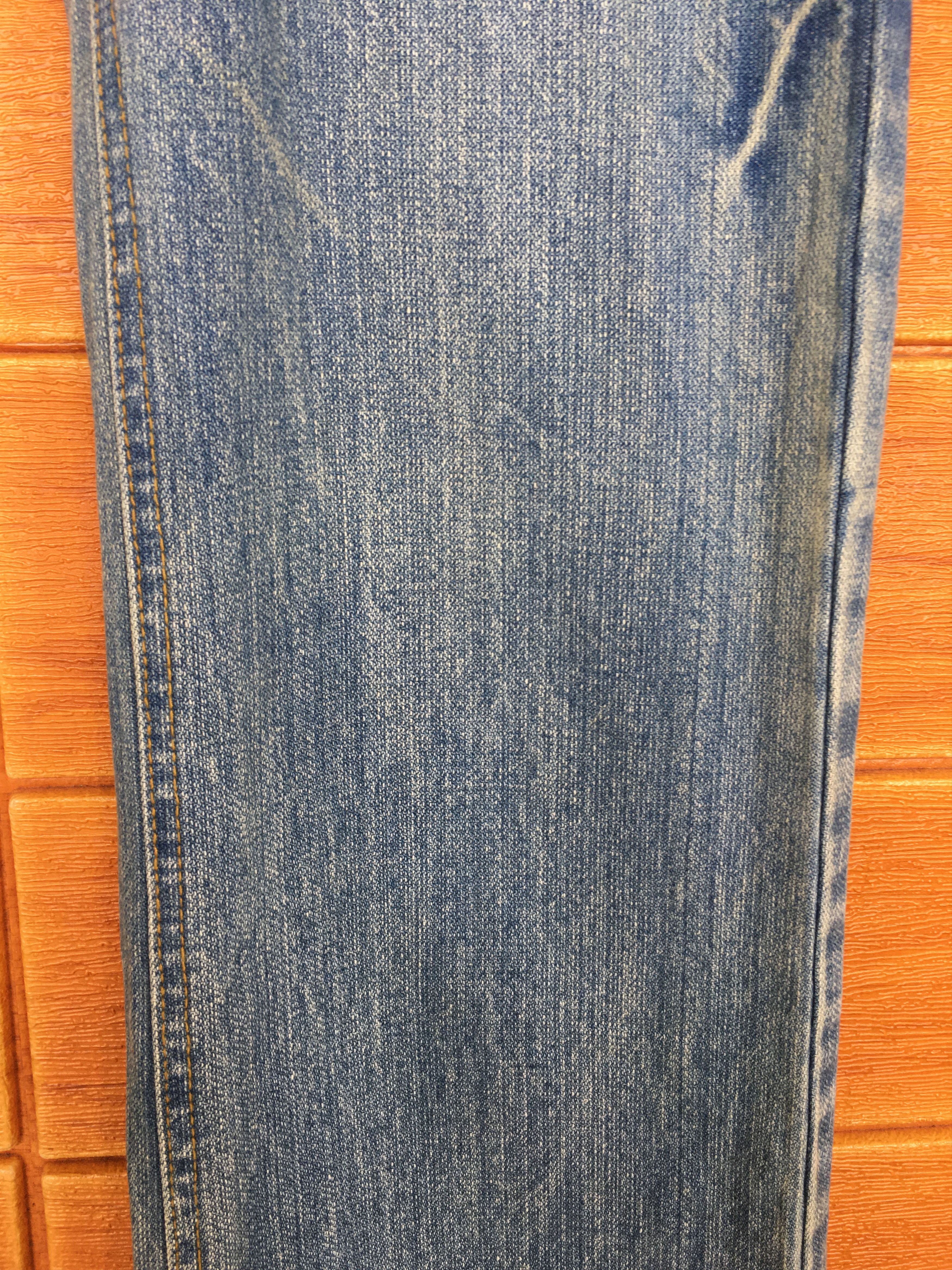 Hysteric Glamour × Undercover Vintage 90s Peace Spell Out Distressed Faded Denim Jeans Size US 34 / EU 50 - 12 Thumbnail