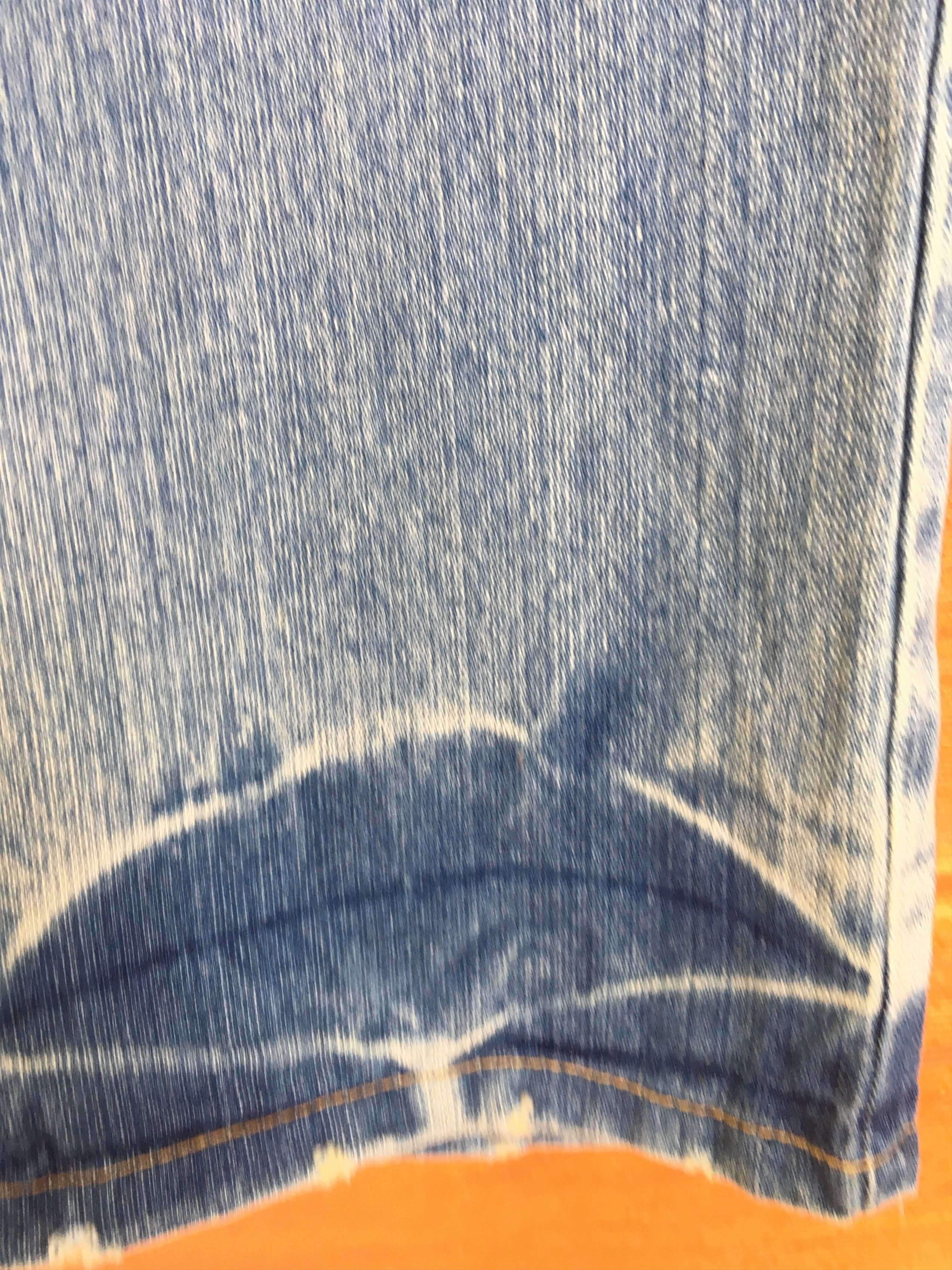 Hysteric Glamour × Undercover Vintage 90s Peace Spell Out Distressed Faded Denim Jeans Size US 34 / EU 50 - 10 Thumbnail