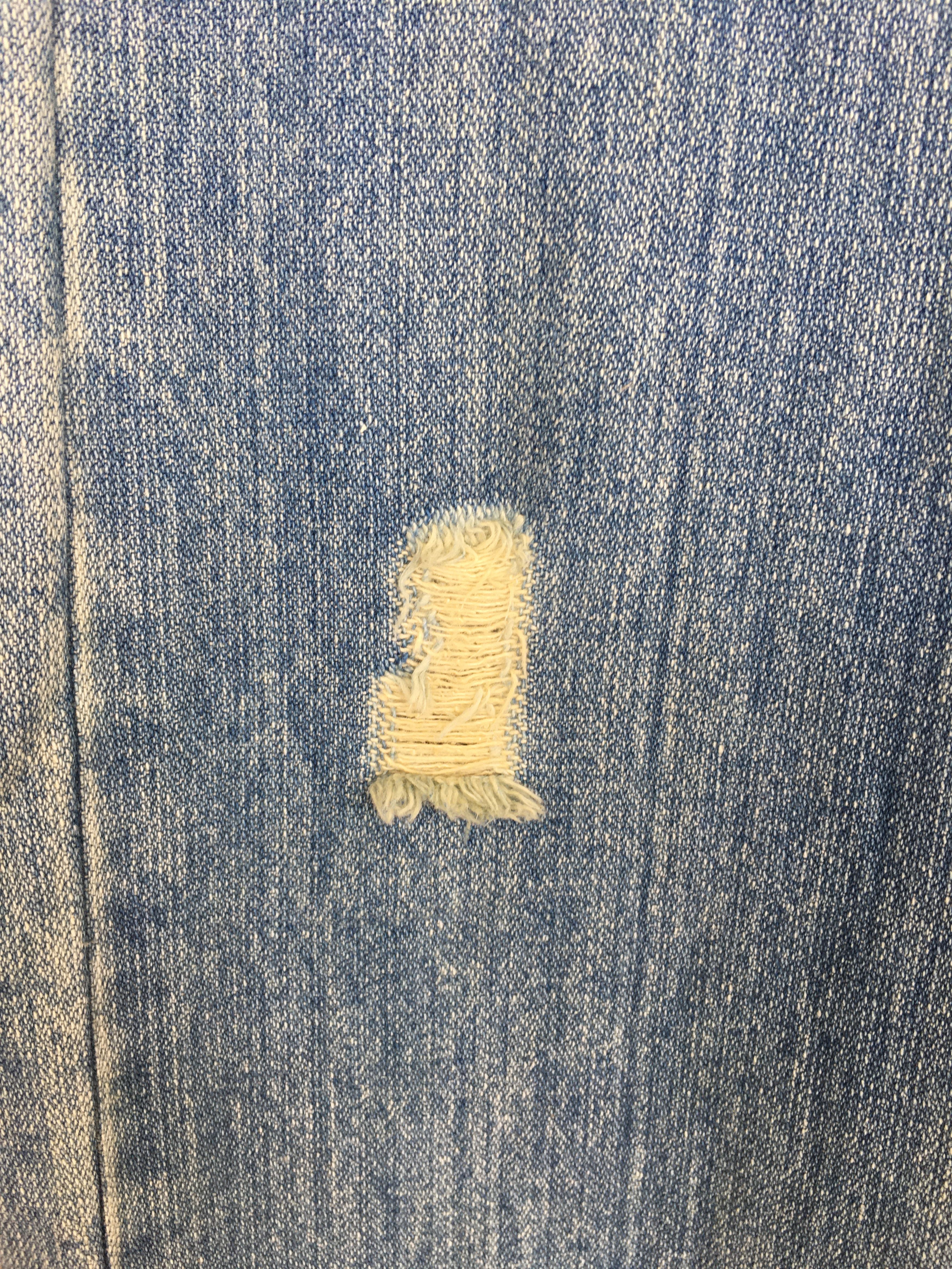 Hysteric Glamour × Undercover Vintage 90s Peace Spell Out Distressed Faded Denim Jeans Size US 34 / EU 50 - 8 Thumbnail