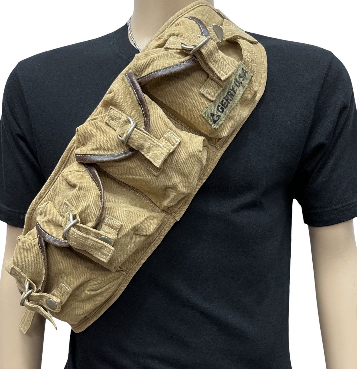 Other Vtg GERRY Multi-Pocket Tactical Undercover Style Waist Bag Size ONE SIZE - 7 Thumbnail