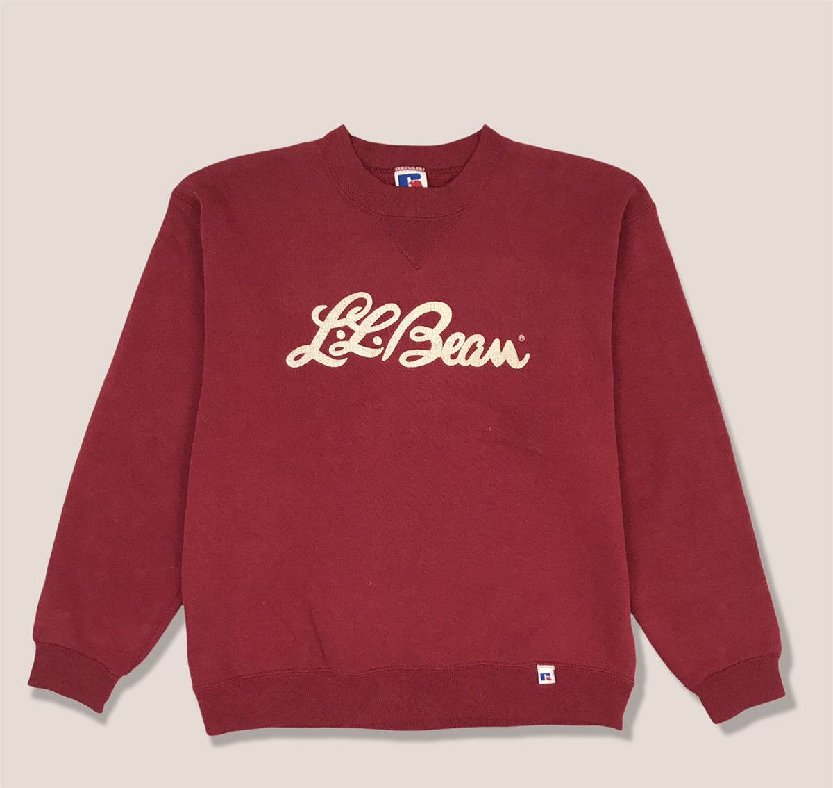 image of L L Bean x Russell Athletic Vintage Russel Athletic L.l. Bean Sweatshirt in Red, Men's (Size Small)