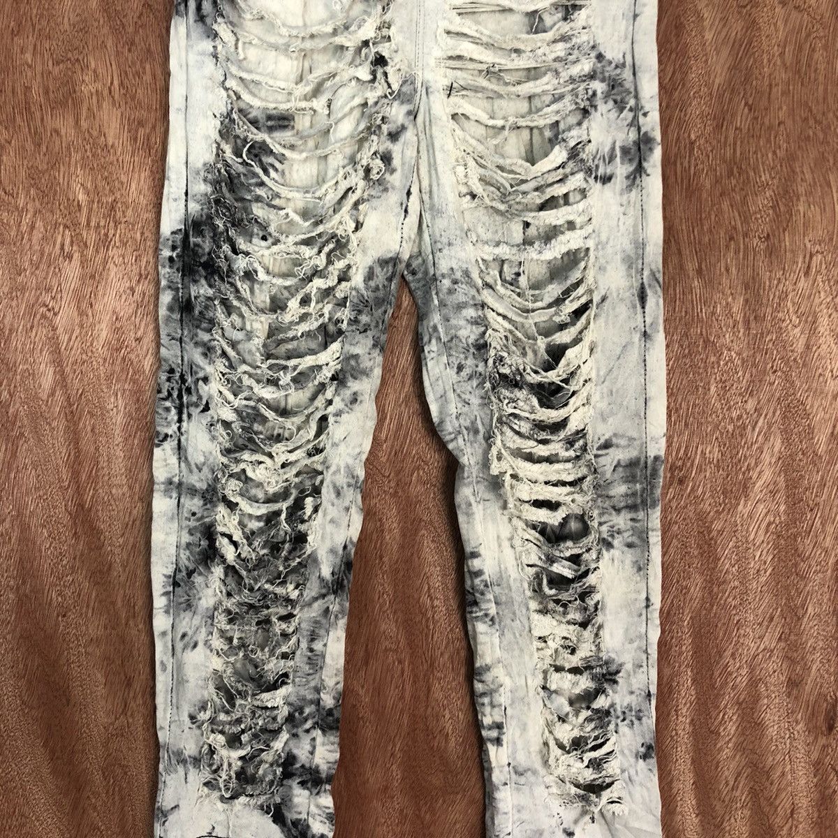 Japanese Brand Japan White Distressed painter punk Pants #c827 Size US 26 / EU 42 - 5 Thumbnail