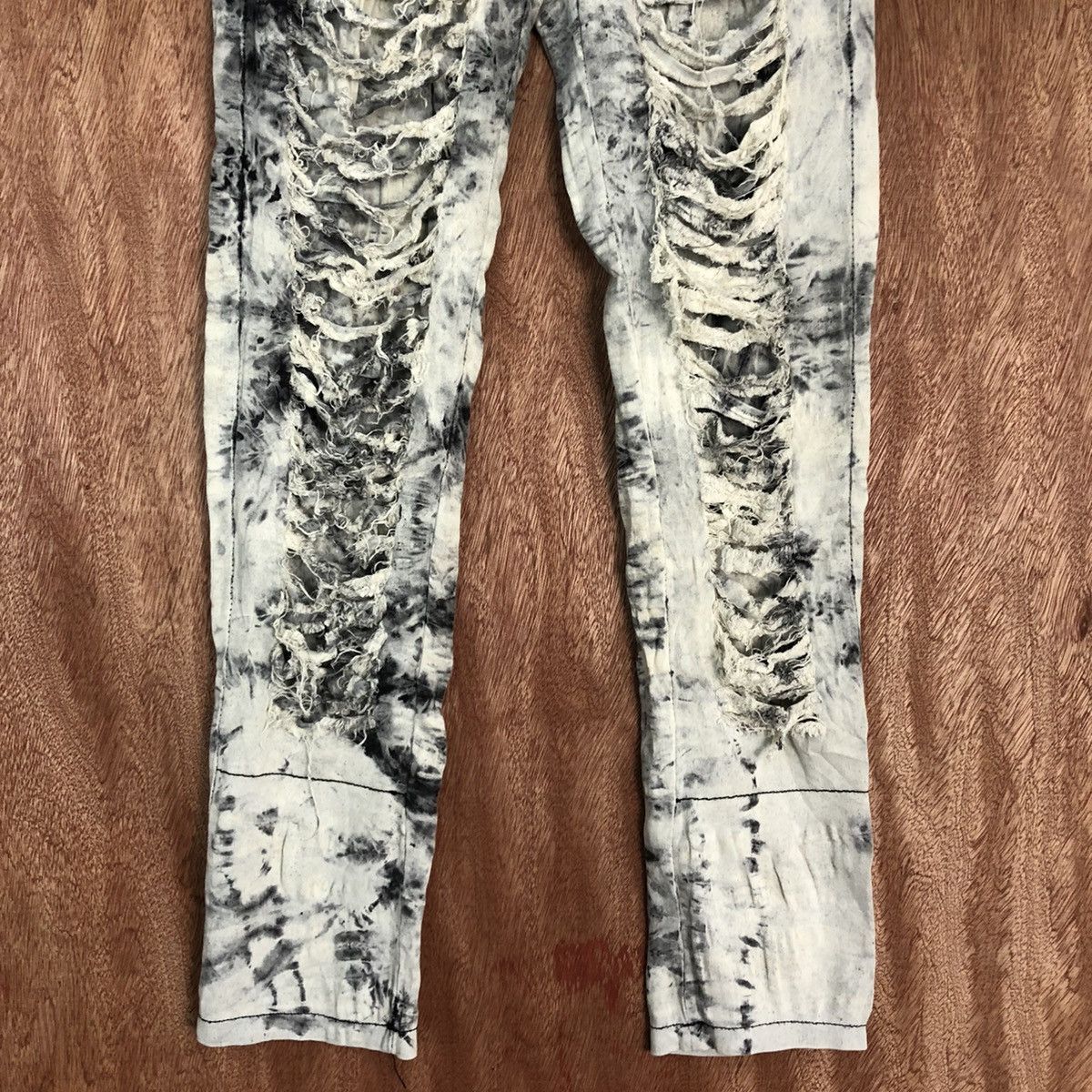 Japanese Brand Japan White Distressed painter punk Pants #c827 Size US 26 / EU 42 - 3 Thumbnail