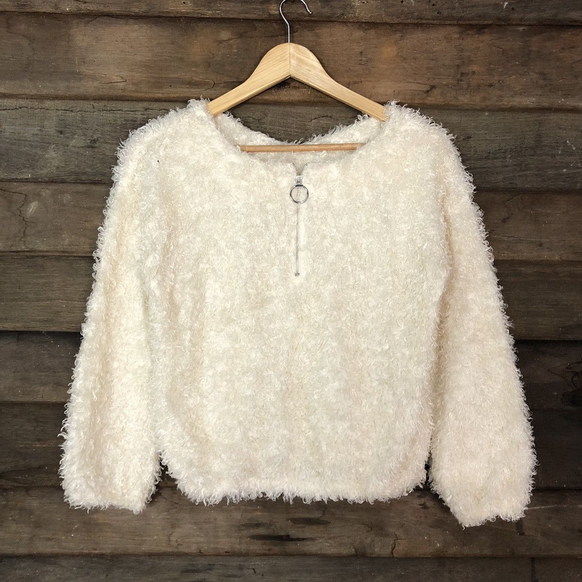 Homespun Knitwear Japan Mohair fur Shag Shaggy Knitwear #C1067 Size US S / EU 44-46 / 1 - 8 Thumbnail