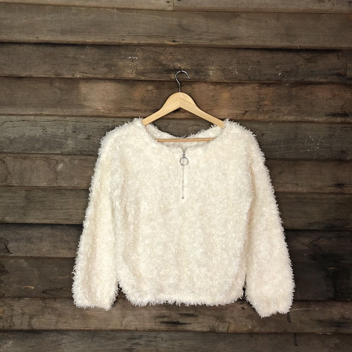 Homespun Knitwear Japan Mohair fur Shag Shaggy Knitwear #C1067 Size US S / EU 44-46 / 1 - 3 Thumbnail