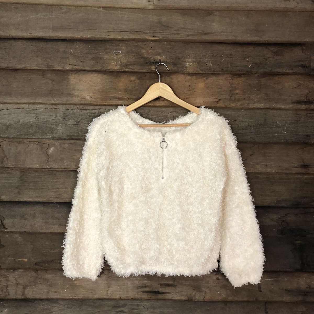 Homespun Knitwear Japan Mohair fur Shag Shaggy Knitwear #C1067 Size US S / EU 44-46 / 1 - 1 Thumbnail