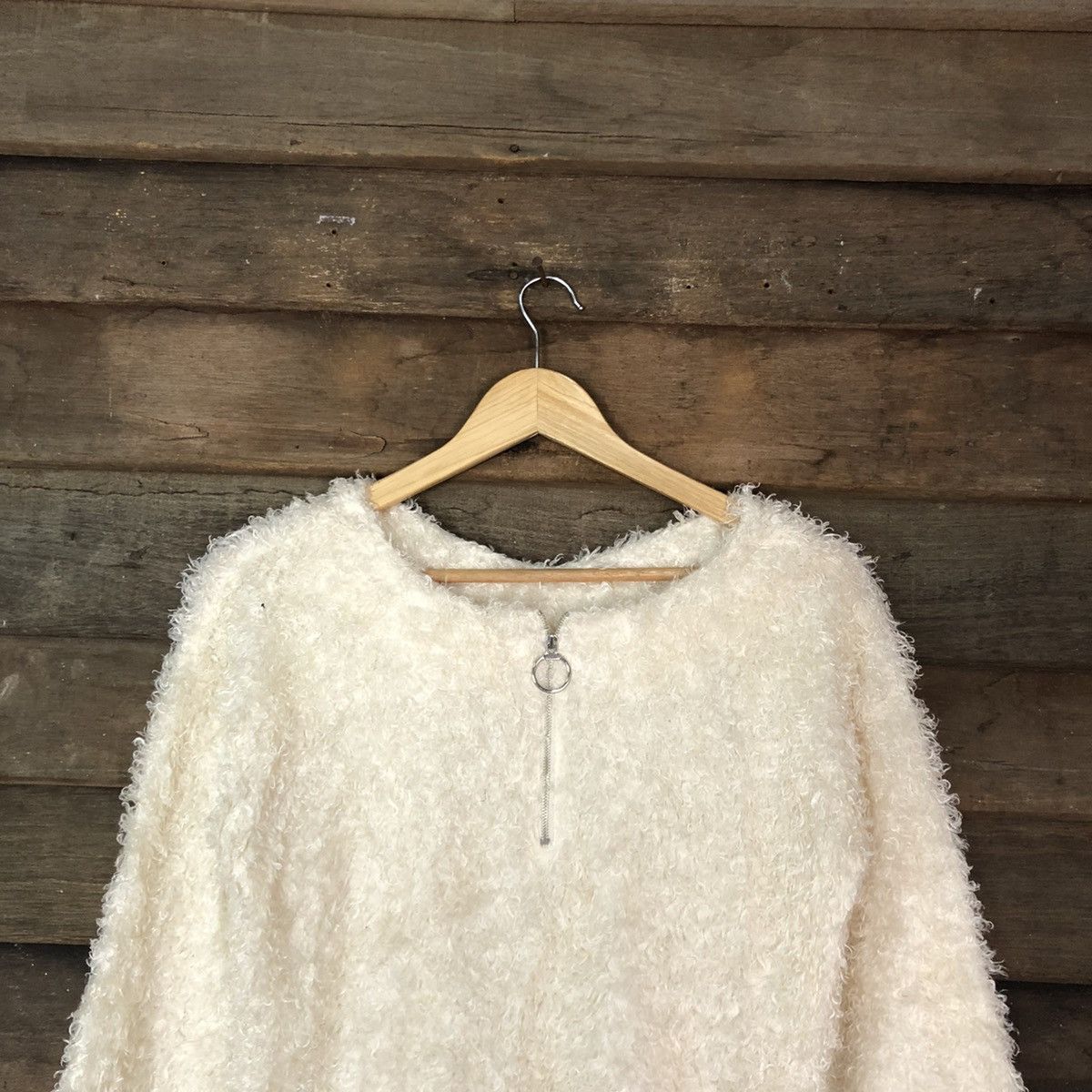 Homespun Knitwear Japan Mohair fur Shag Shaggy Knitwear #C1067 Size US S / EU 44-46 / 1 - 2 Thumbnail