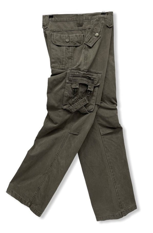 Other FYE🔥IMMENSE Punk Cross Bondage Tactical Cargo Pants Size US 32 / EU 48 - 1 Thumbnail