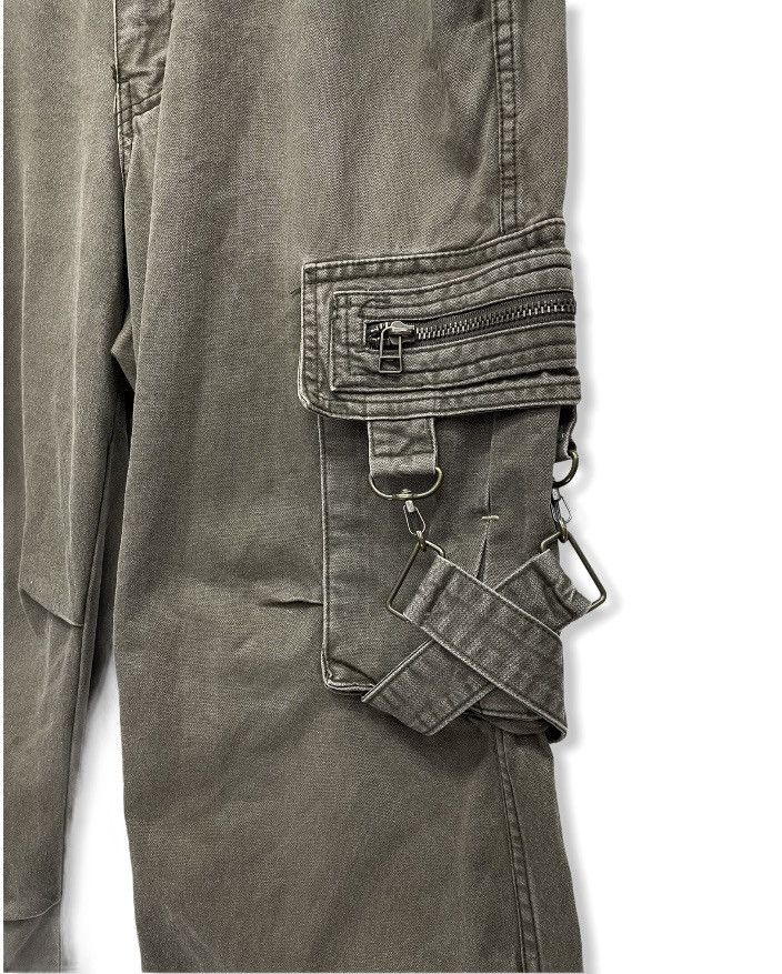 Other FYE🔥IMMENSE Punk Cross Bondage Tactical Cargo Pants Size US 32 / EU 48 - 6 Thumbnail