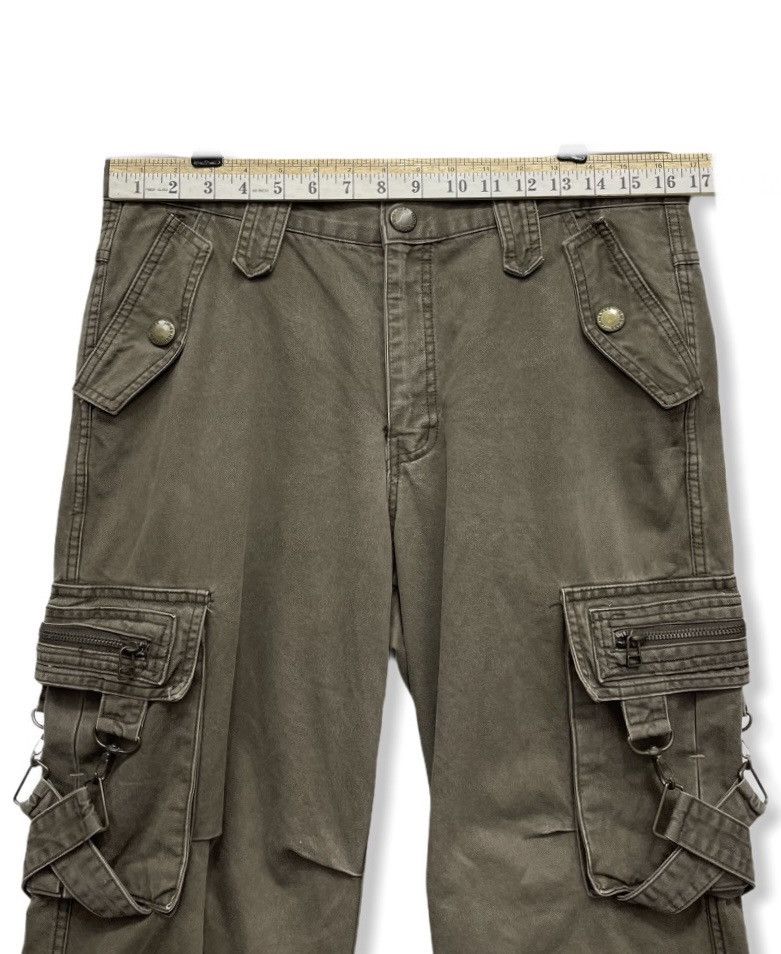 Other FYE🔥IMMENSE Punk Cross Bondage Tactical Cargo Pants Size US 32 / EU 48 - 9 Thumbnail
