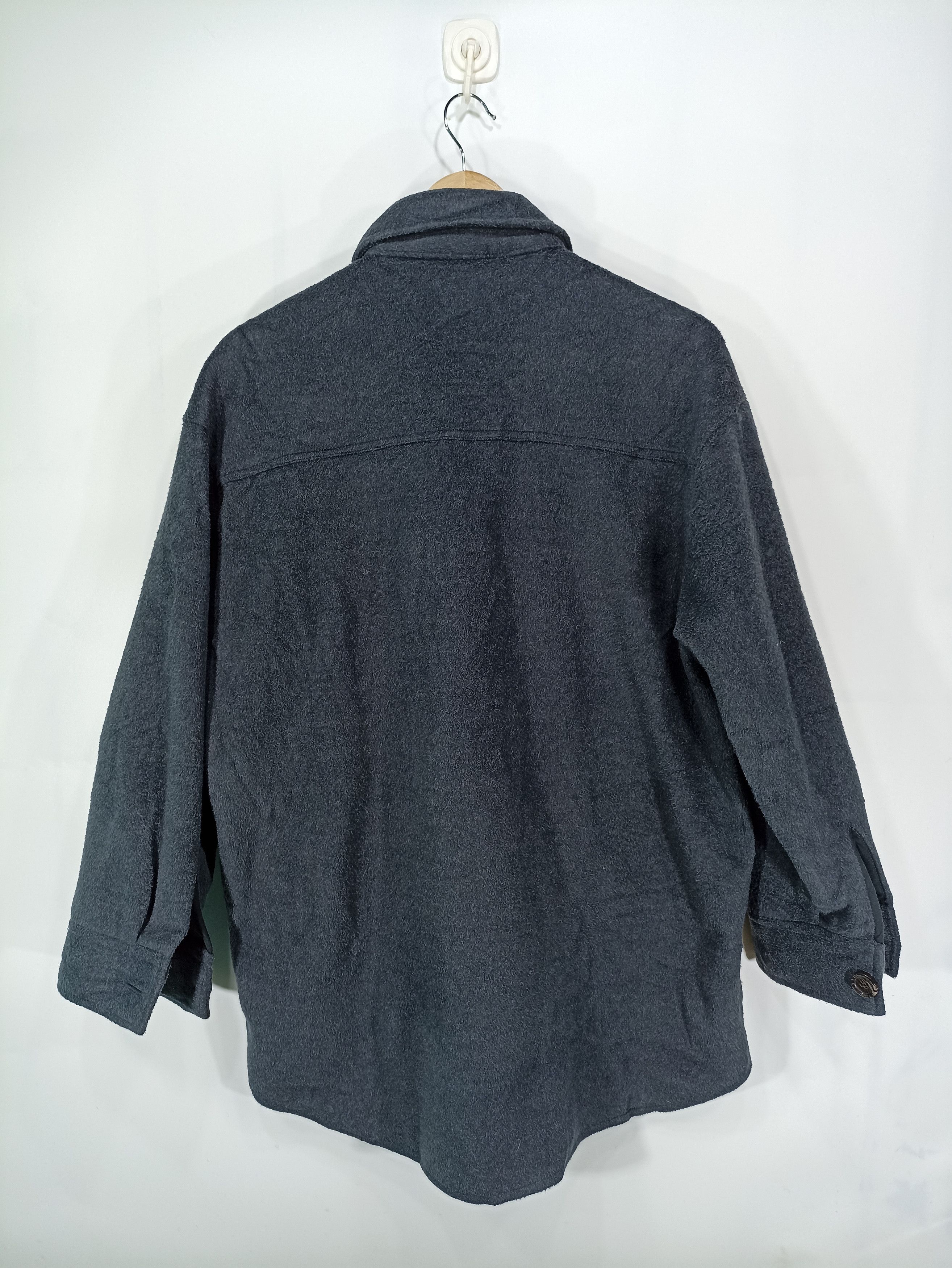 Flannel × Japanese Brand × Vintage Vintage ungrid Fleece Flannel Jacket Size US M / EU 48-50 / 2 - 5 Thumbnail