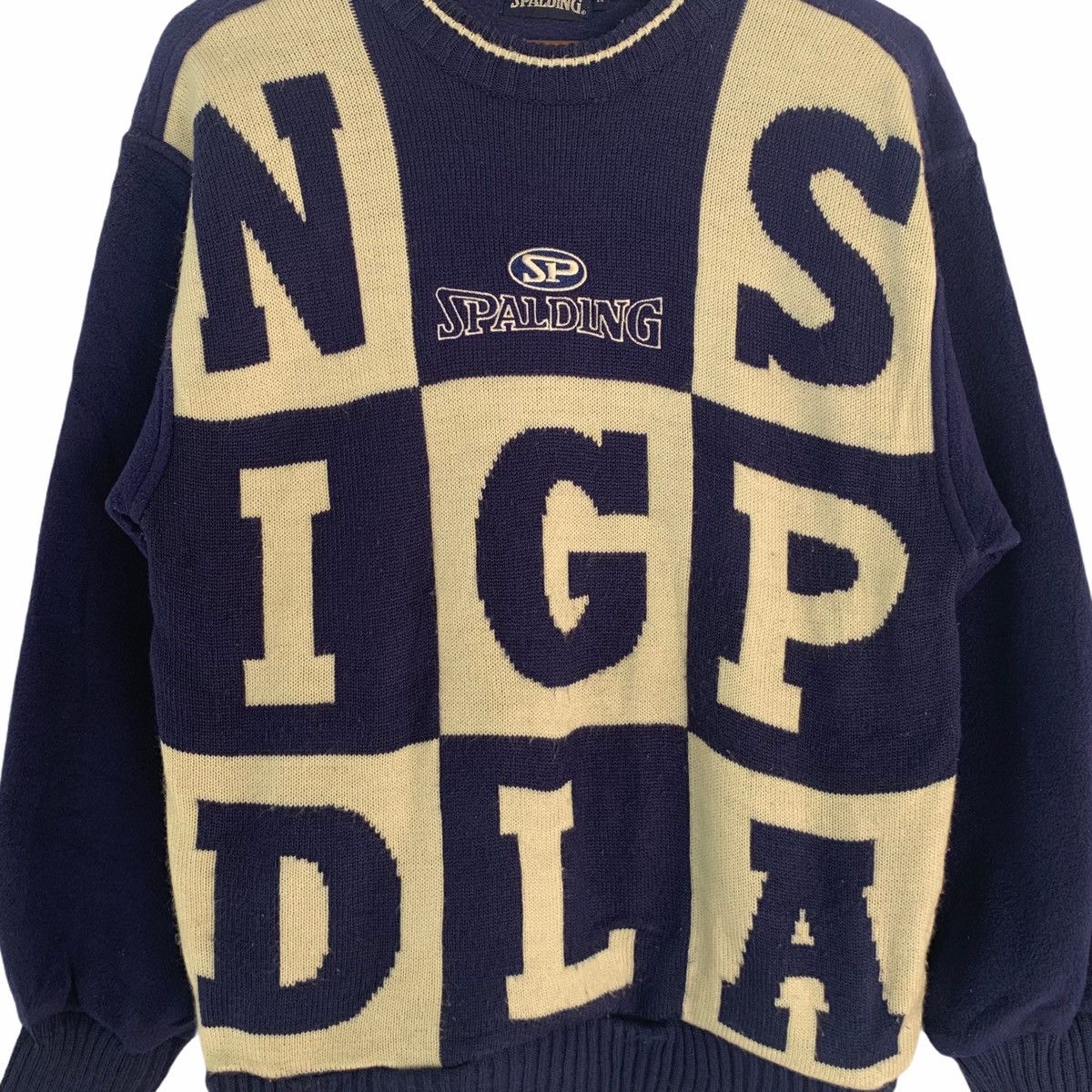 Spalding × Vintage Vintage Spalding Big Spell Out Sweatshirt Fleece Size US M / EU 48-50 / 2 - 4 Thumbnail