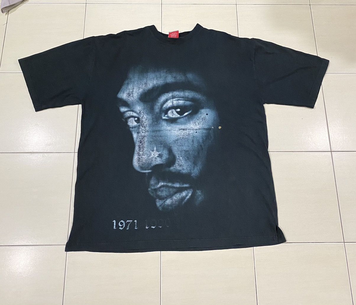 Band Tees Vintage Tupac Shakur big print raptee shirt Size US XXL / EU 58 / 5 - 2 Thumbnail