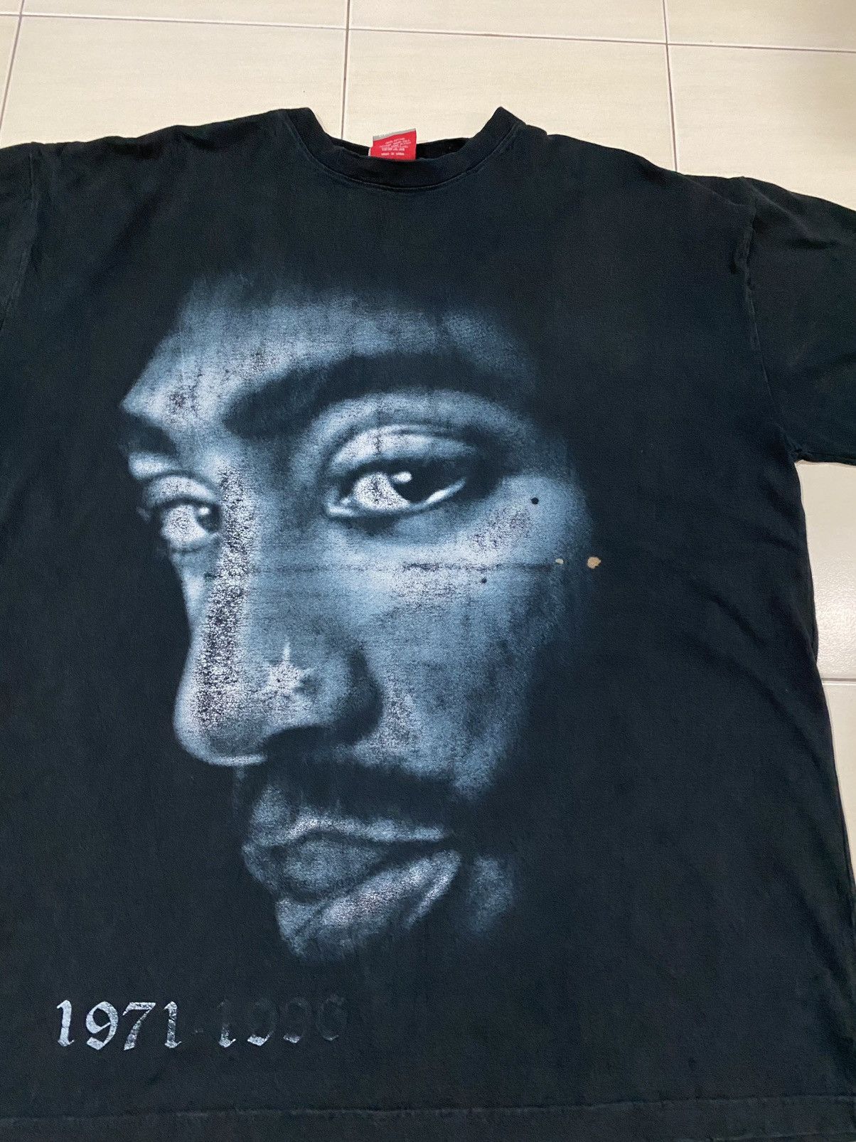 Band Tees Vintage Tupac Shakur big print raptee shirt Size US XXL / EU 58 / 5 - 3 Thumbnail