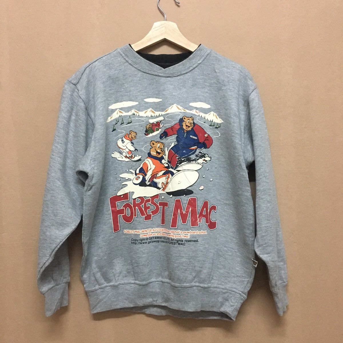 Vintage Vintage Snowboard Bear Size US M / EU 48-50 / 2 - 1 Thumbnail