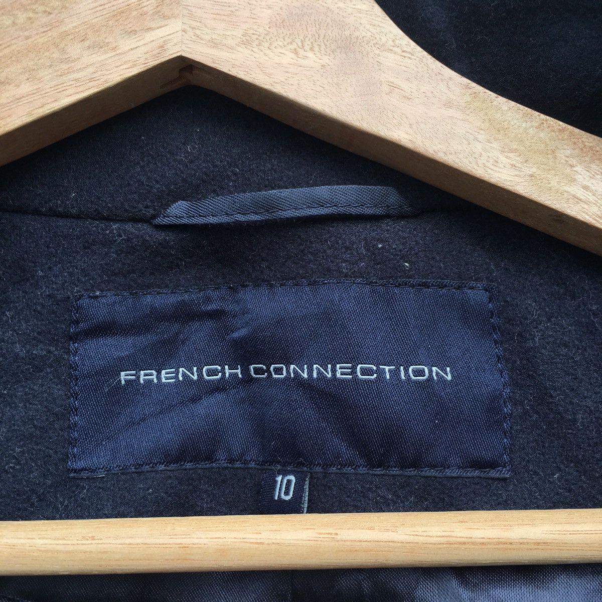 FCUK × French Connection French Connection Wool Long Coat Size US XS / EU 42 / 0 - 8 Thumbnail