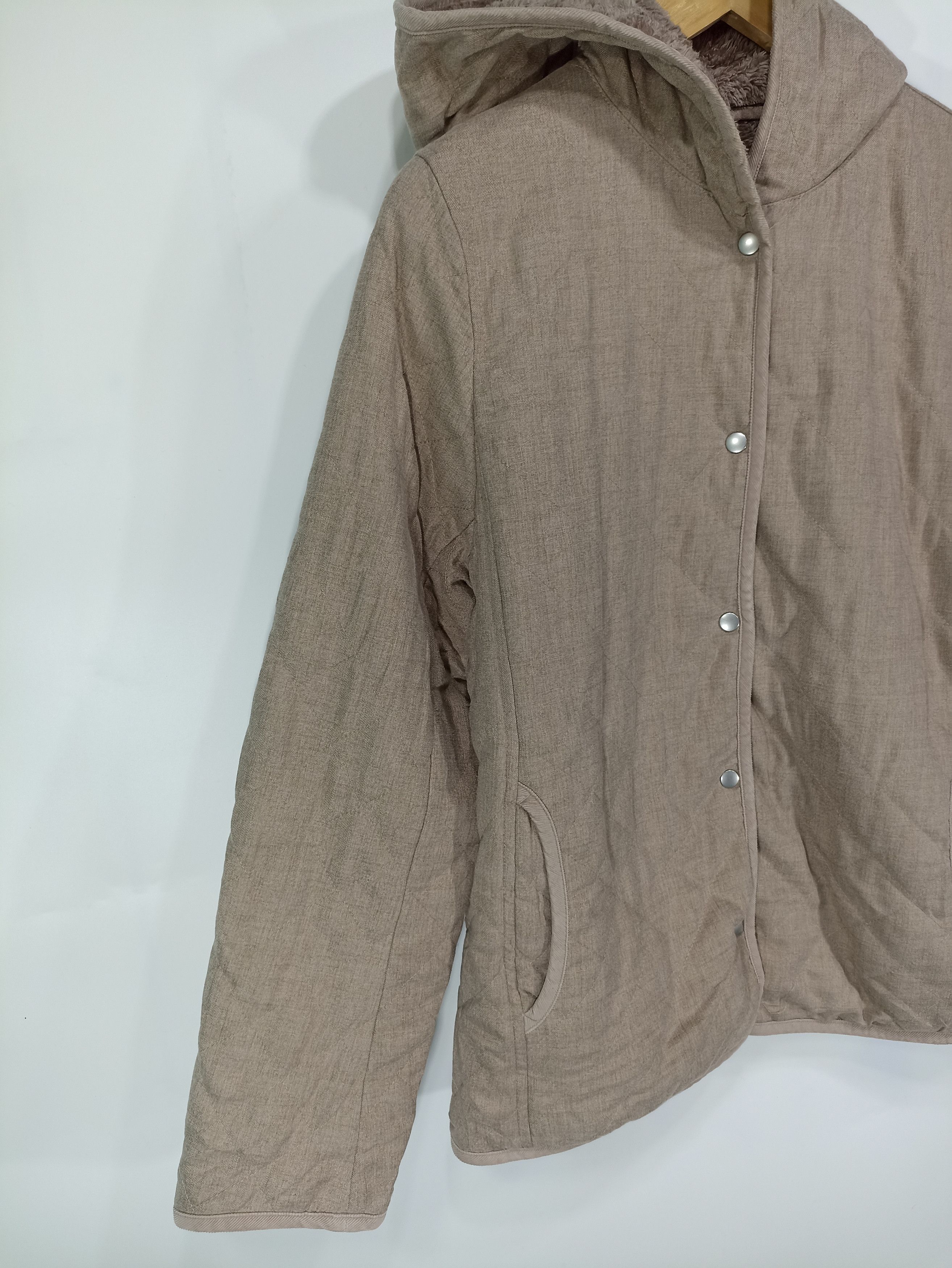 Japanese Brand × Uniqlo × Vintage Uniglo quilted Snap button hoody Size US S / EU 44-46 / 1 - 3 Thumbnail