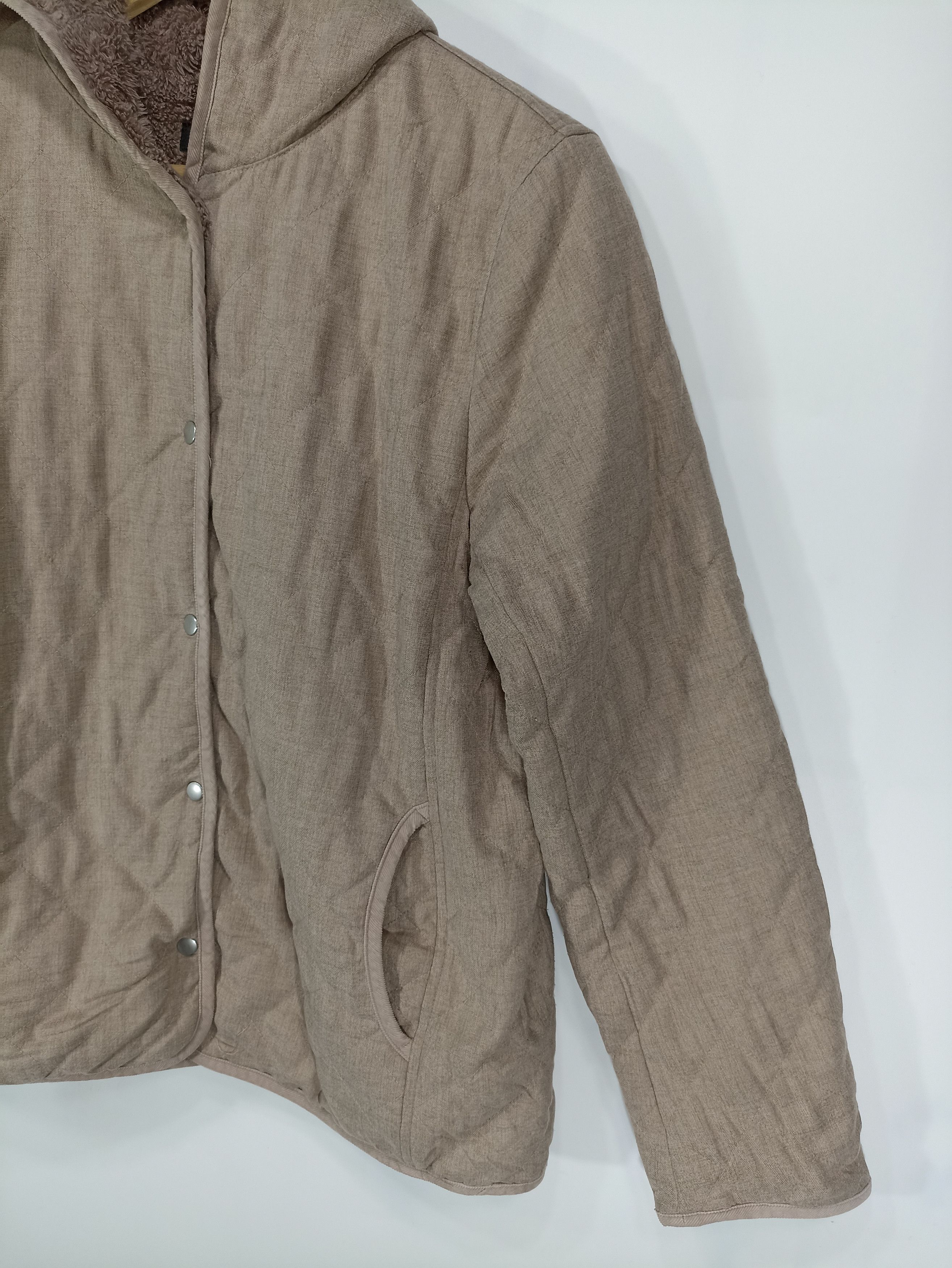 Japanese Brand × Uniqlo × Vintage Uniglo quilted Snap button hoody Size US S / EU 44-46 / 1 - 2 Thumbnail