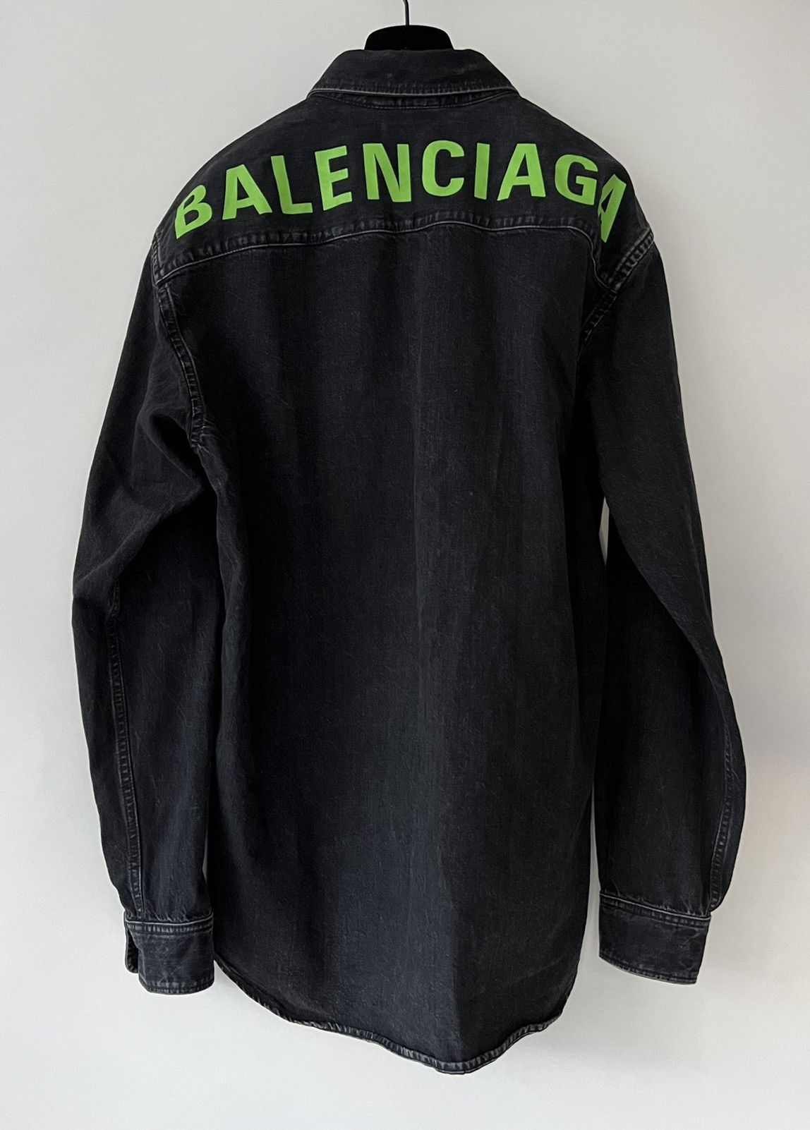 Balenciaga 🔥$1.6K🔥 Balenciaga Denim Logo Jacket Shirt Size US L / EU 52-54 / 3 - 1 Thumbnail