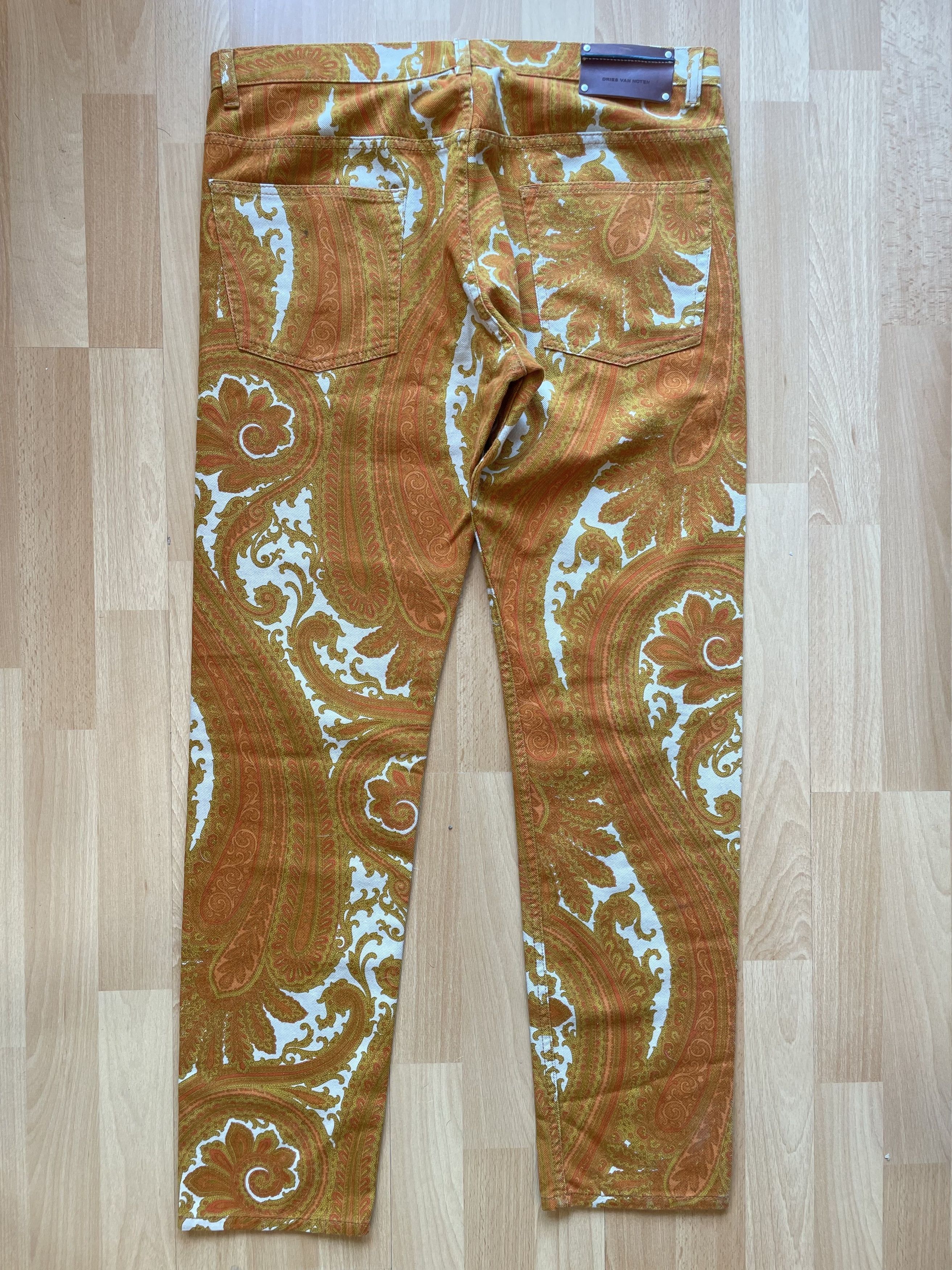 Dries Van Noten S/S 13 Paisley Print Jeans Size US 33 - 6 Thumbnail
