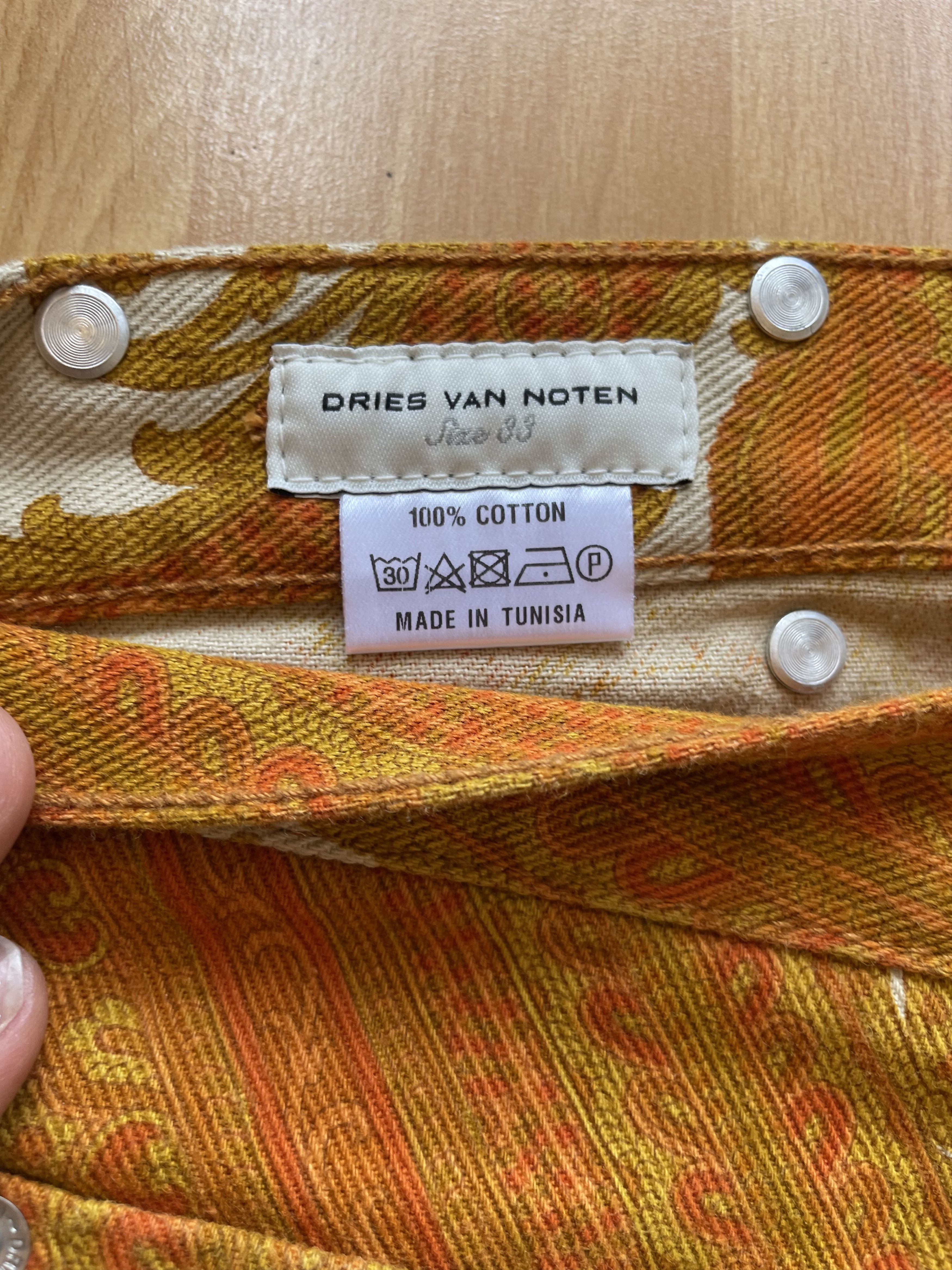 Dries Van Noten S/S 13 Paisley Print Jeans Size US 33 - 8 Thumbnail