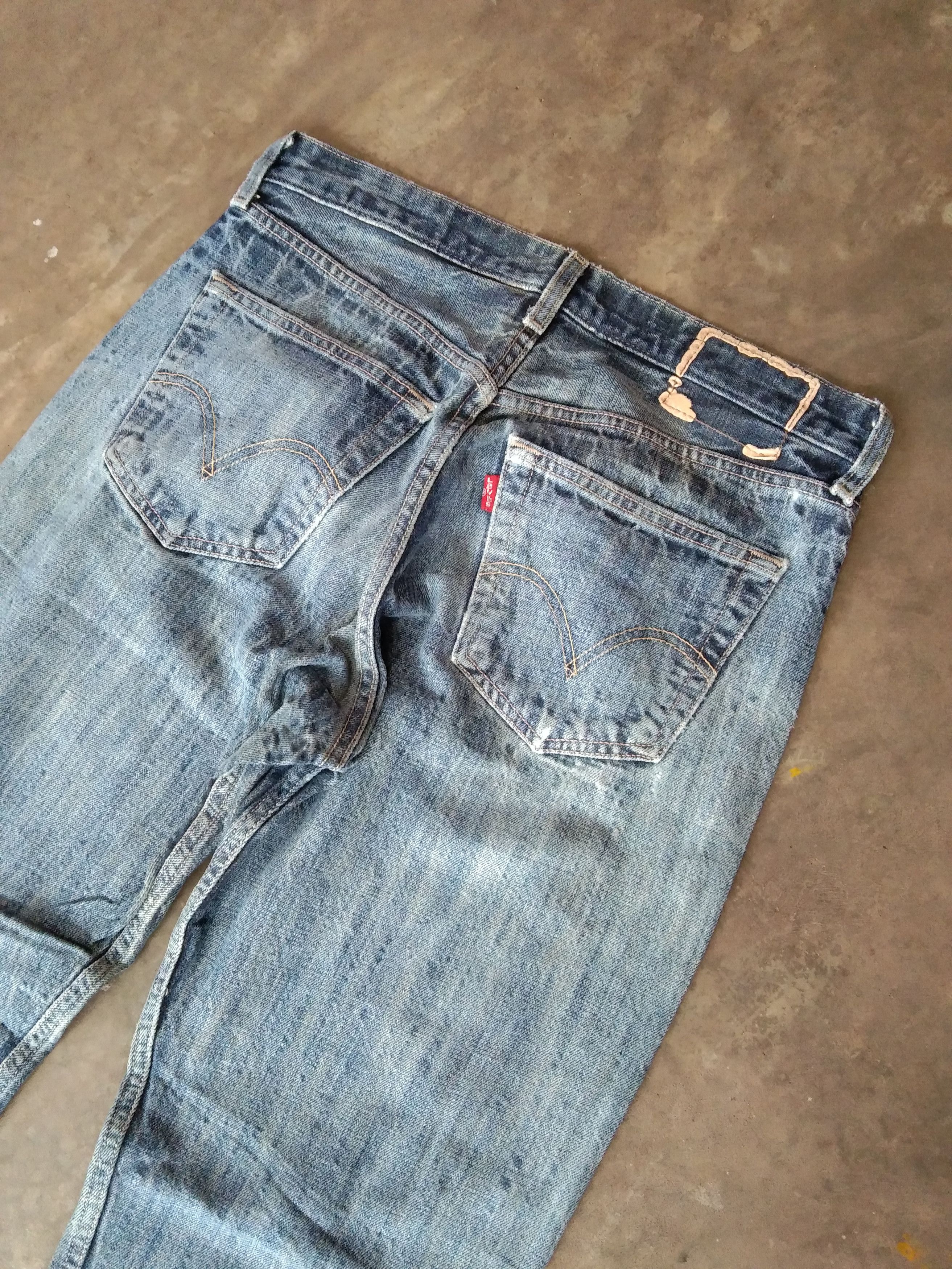 Levi's Vintage Levi's 501 Blue Wash Straight Leg Jeans 31x30 Size US 31 - 4 Thumbnail