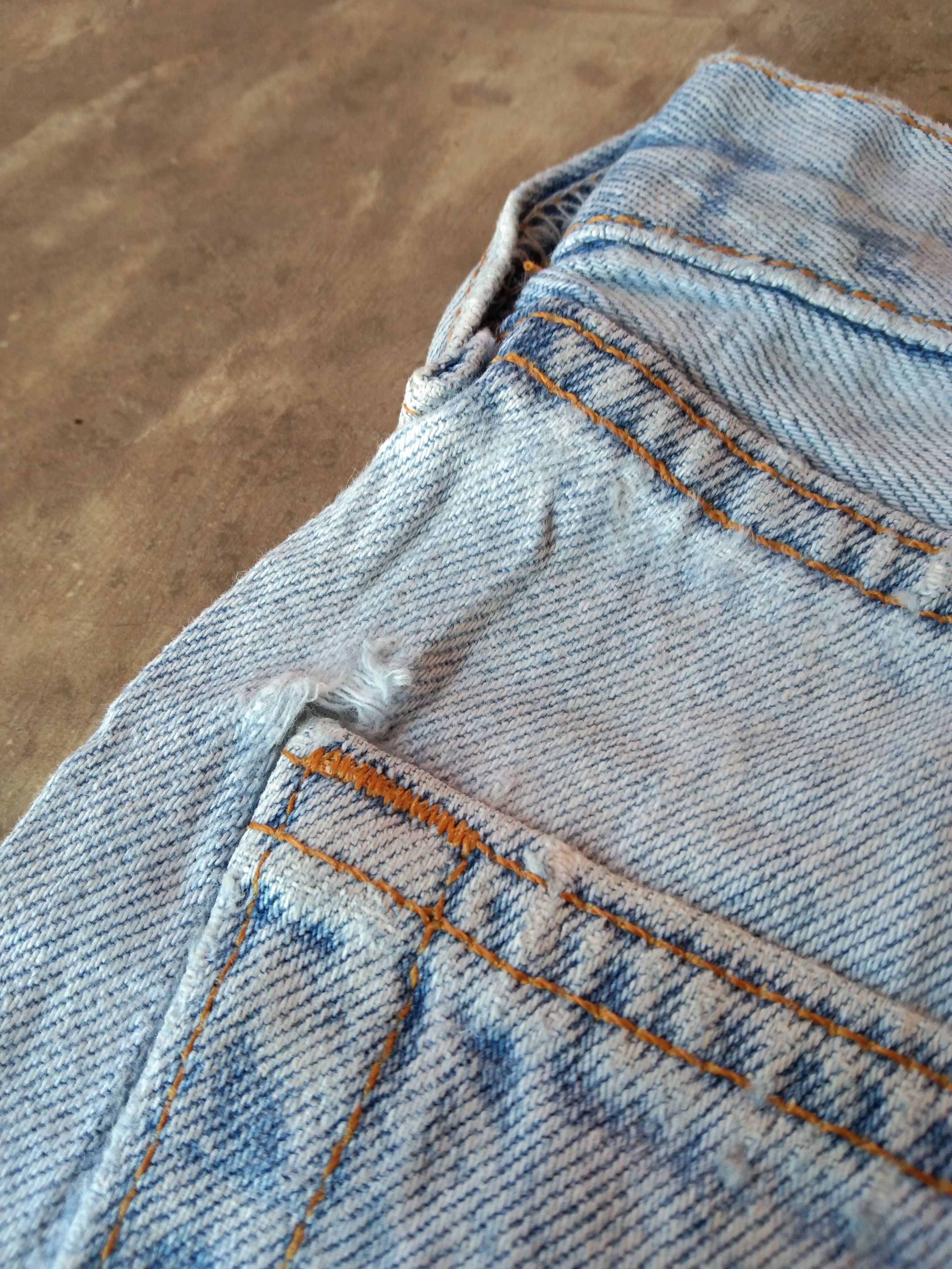 Levi's × Vintage 90s Vintage Levis 501 Made In USA Distressed Jeans 33x32 Size US 33 - 5 Thumbnail