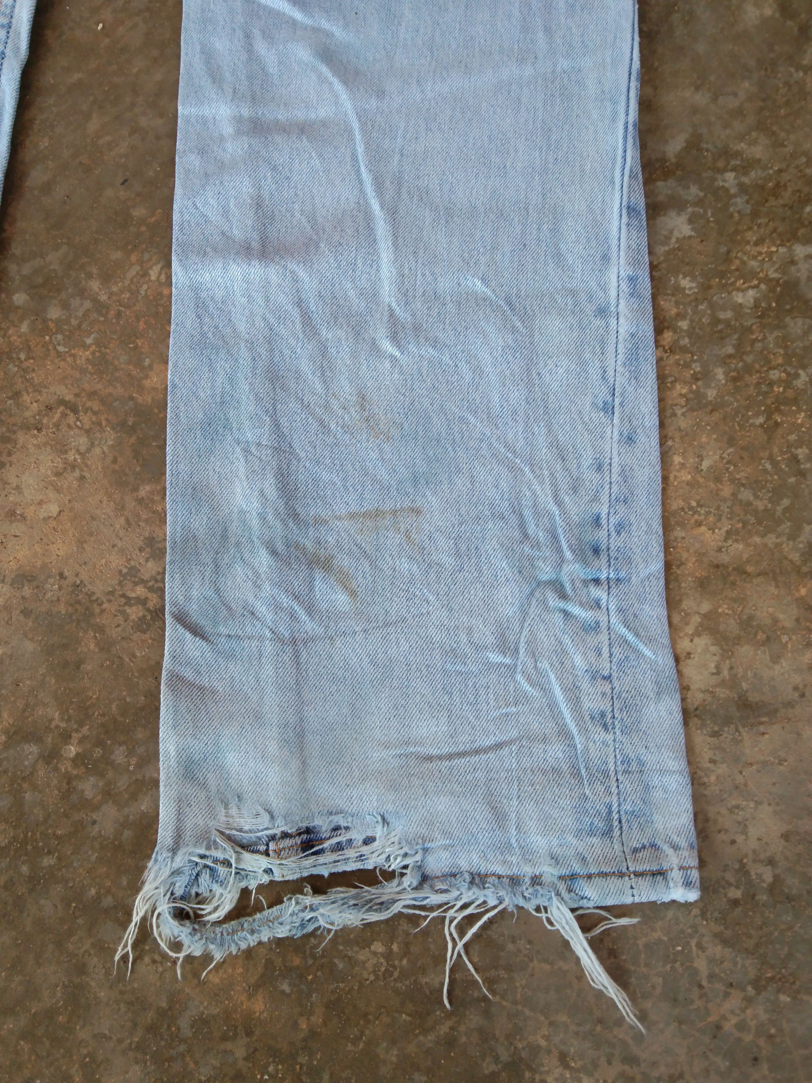 Levi's × Vintage 90s Vintage Levis 501 Made In USA Distressed Jeans 33x32 Size US 33 - 7 Thumbnail