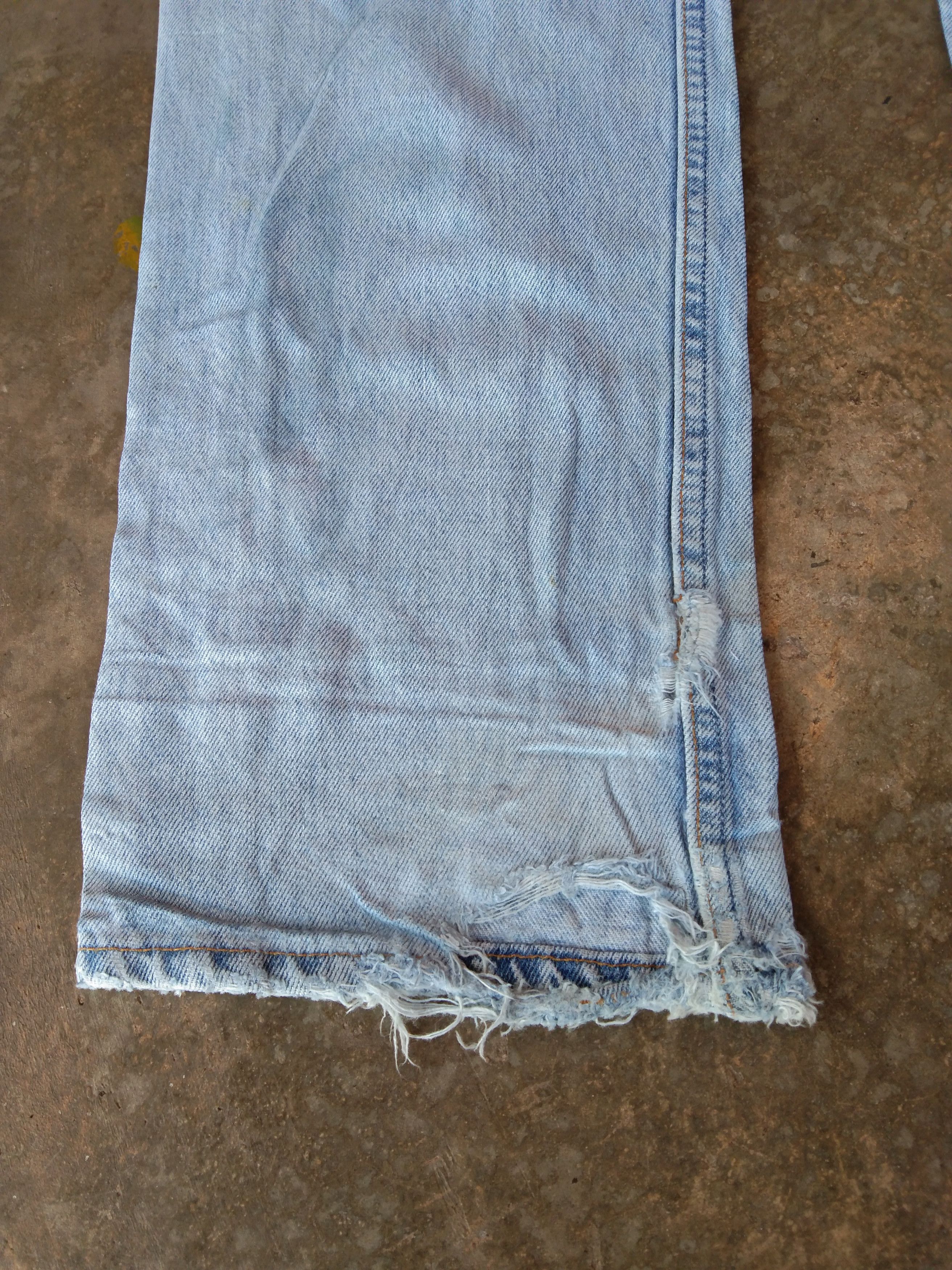 Levi's × Vintage 90s Vintage Levis 501 Made In USA Distressed Jeans 33x32 Size US 33 - 6 Thumbnail