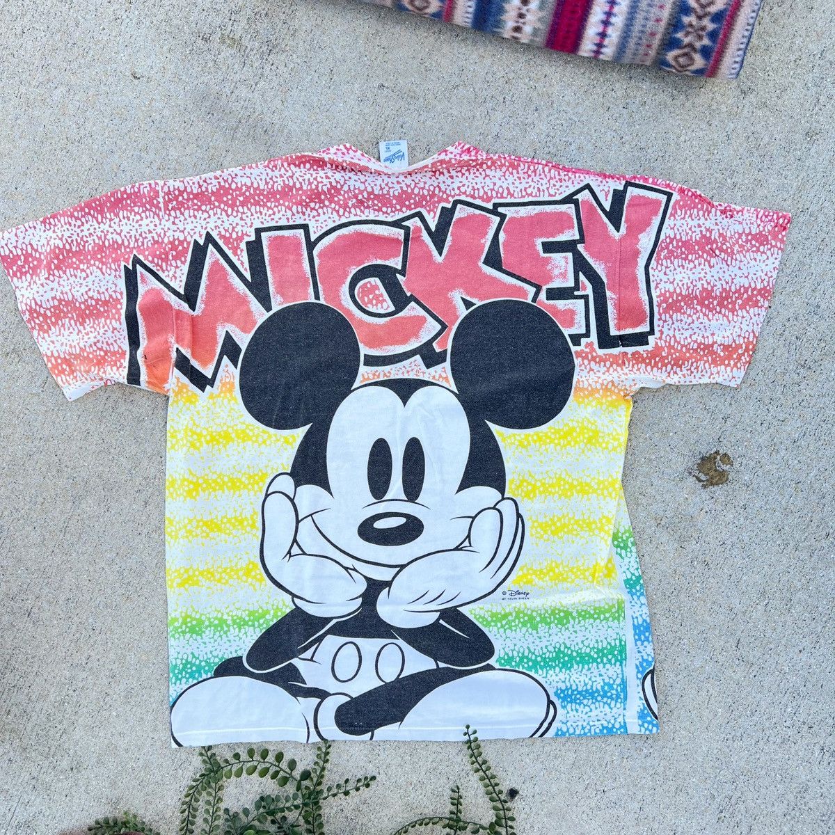 Disney × Vintage Vintage RARE 90s Mickey Mouse Disney All Over Print Tee Size US L / EU 52-54 / 3 - 2 Thumbnail