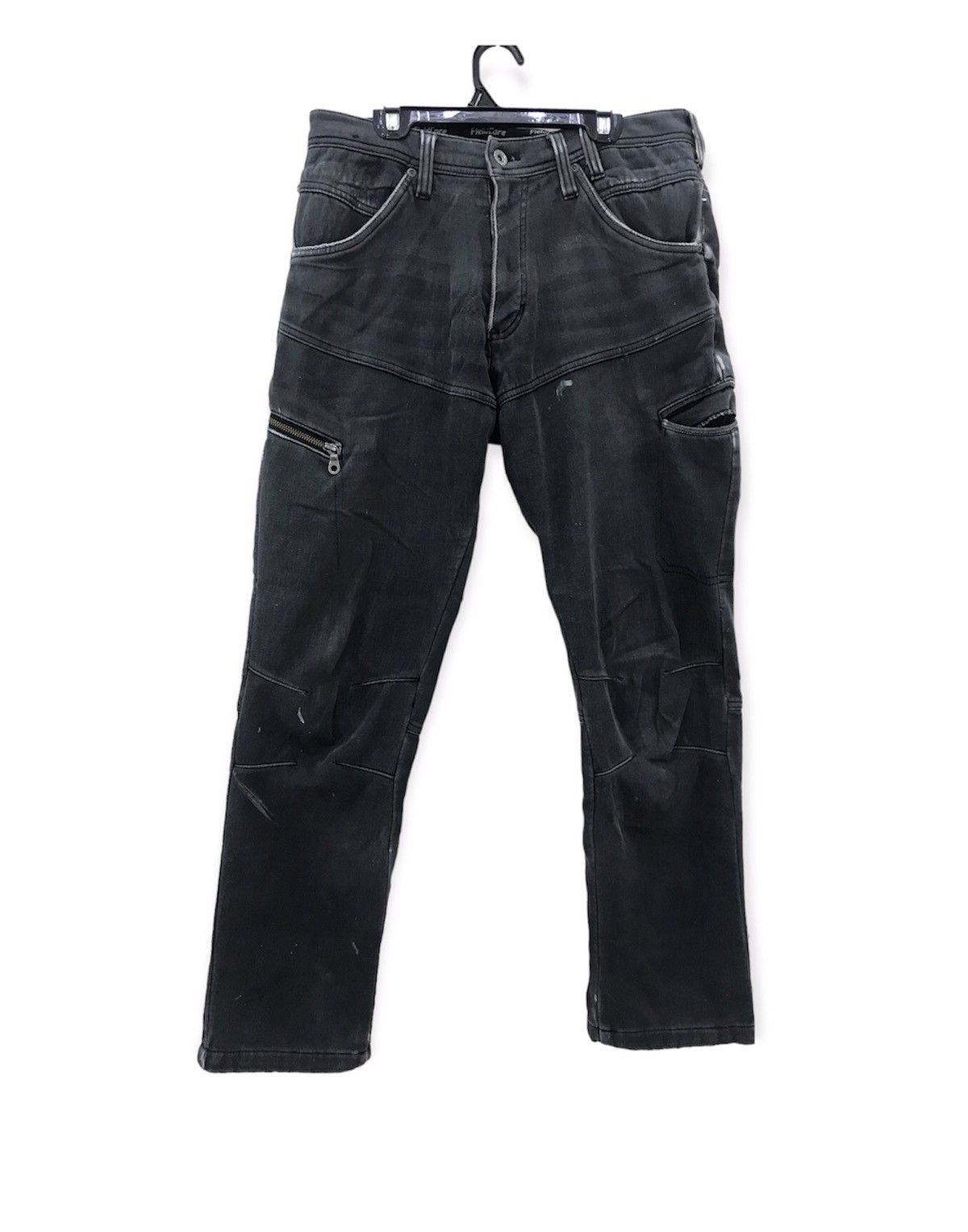 image of Outdoor Style Go Out Fieldcore Distressed Stretchable Cargo Pant in Black Distressed (Size 31)