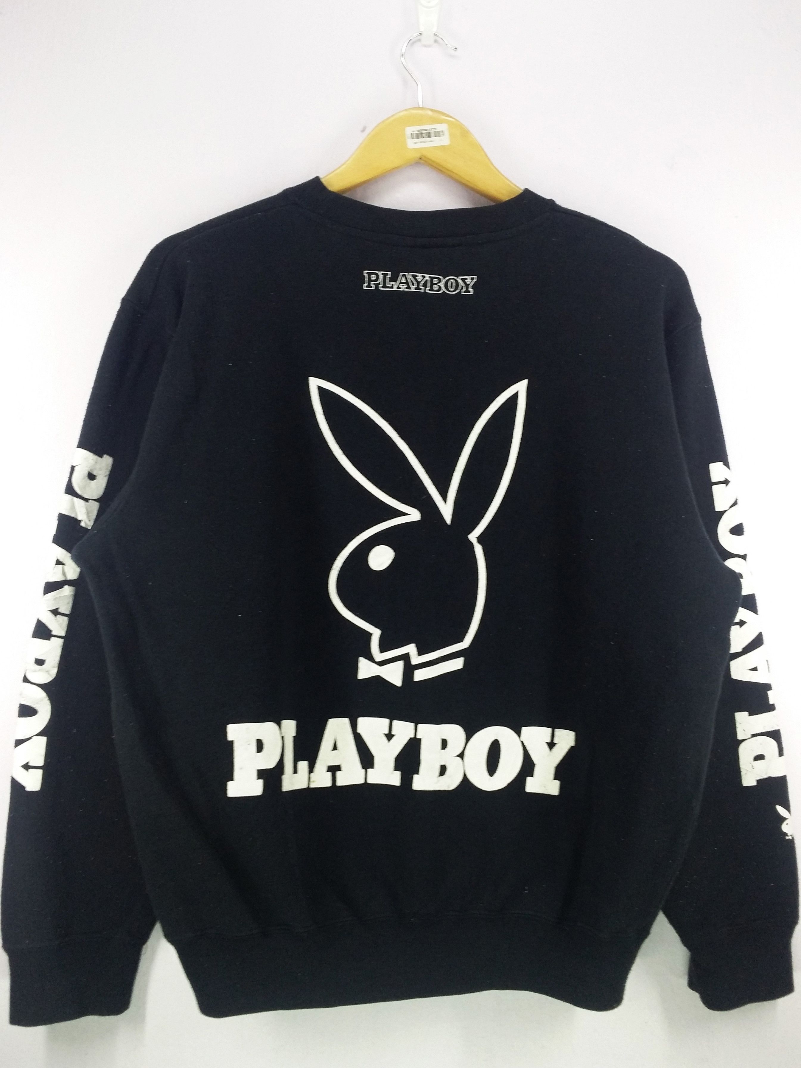 Playboy Playboy Big Multiple Logo Spell Out Sweatshirt Jumper Pullover ...