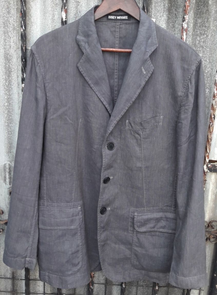 Issey Miyake Issey Miyake classic 3 buttons blazer in cotton Size US M / EU 48-50 / 2 - 2 Thumbnail