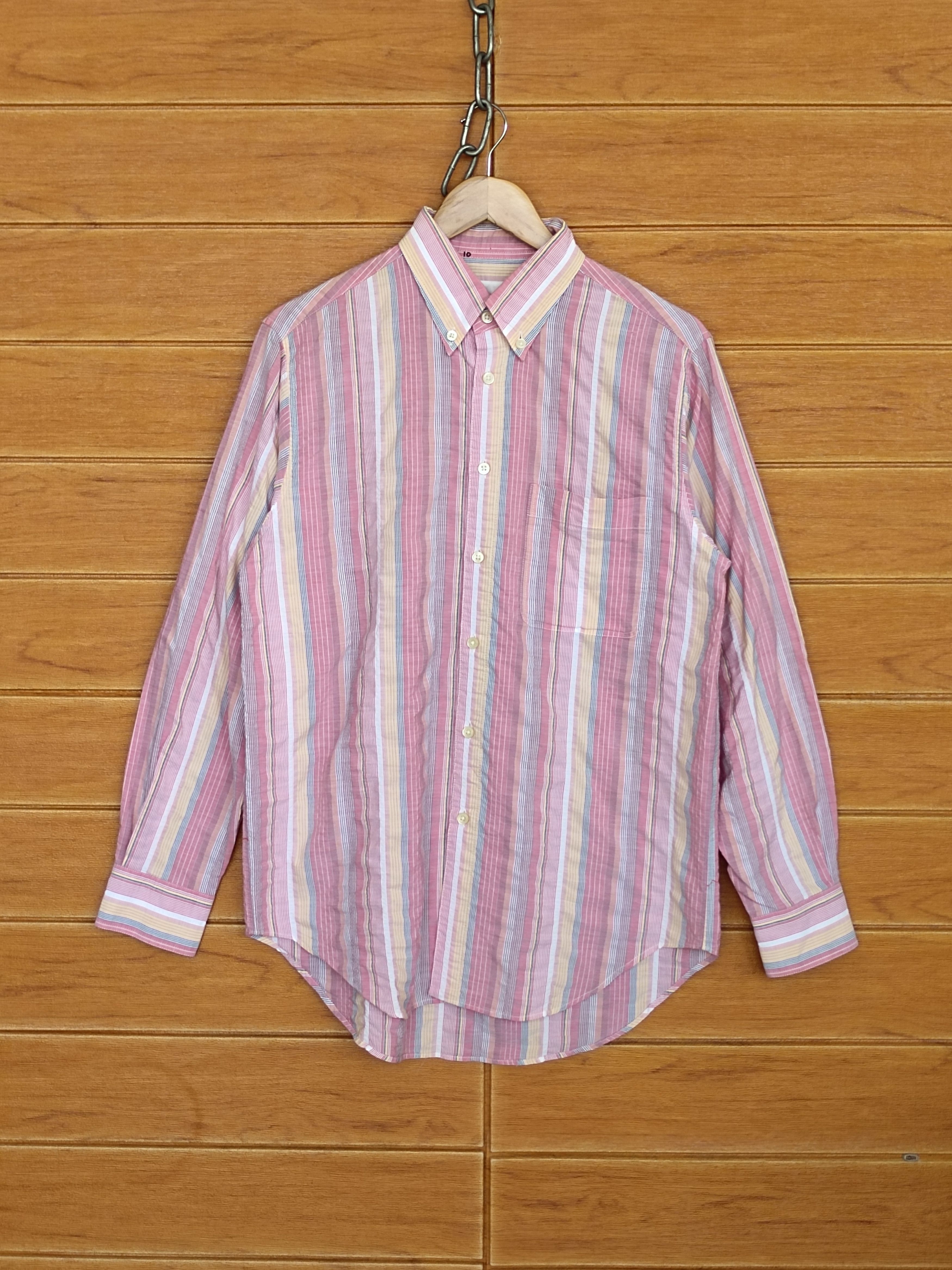 Roberta di Camerino ROBERTA DI CAMERINO Multicolor Striped Button Down Shirt Size US M / EU 48-50 / 2 - 1 Thumbnail