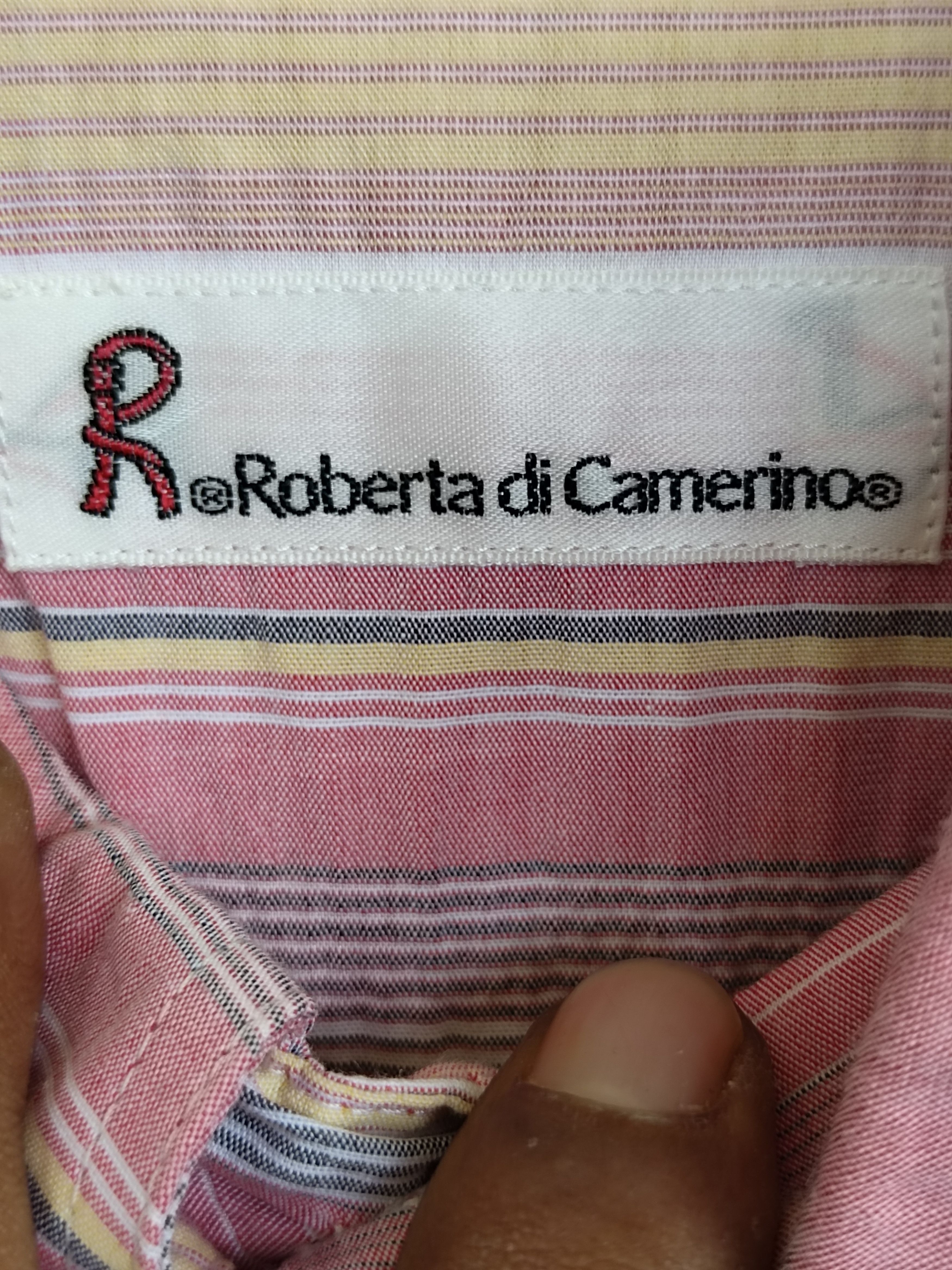 Roberta di Camerino ROBERTA DI CAMERINO Multicolor Striped Button Down Shirt Size US M / EU 48-50 / 2 - 8 Thumbnail