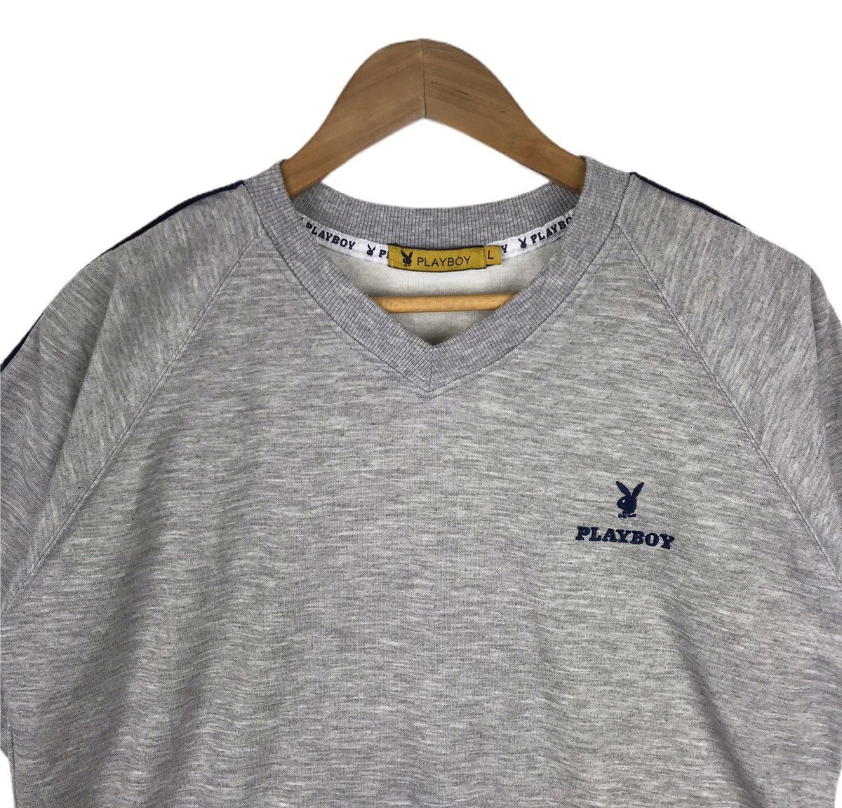 Playboy Vintage Playboy Big Bunny Side Tape Logo-Embroided T-Shirt Size US L / EU 52-54 / 3 - 5 Thumbnail