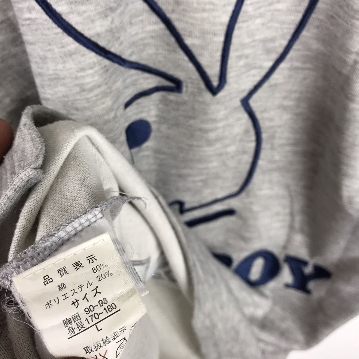 Playboy Vintage Playboy Big Bunny Side Tape Logo-Embroided T-Shirt Size US L / EU 52-54 / 3 - 7 Thumbnail