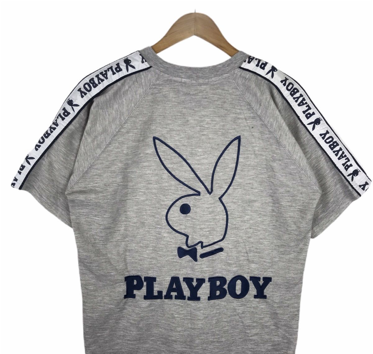 Playboy Vintage Playboy Big Bunny Side Tape Logo-Embroided T-Shirt Size US L / EU 52-54 / 3 - 3 Thumbnail