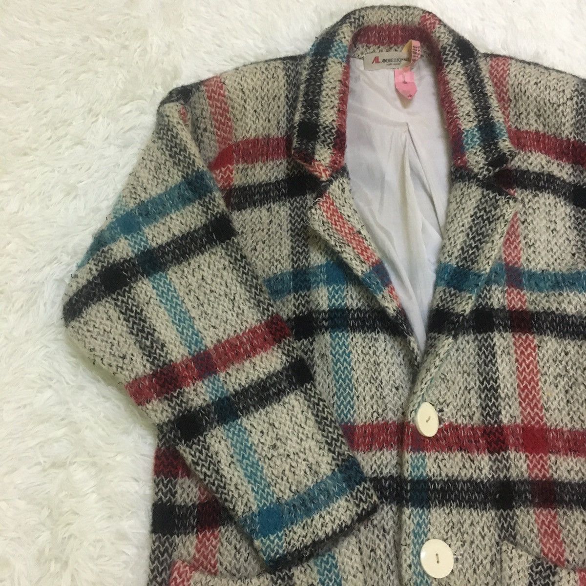 Andreluciano Andre Luciano Wool Knit Tartan Trench Size US M / EU 48-50 / 2 - 4 Thumbnail