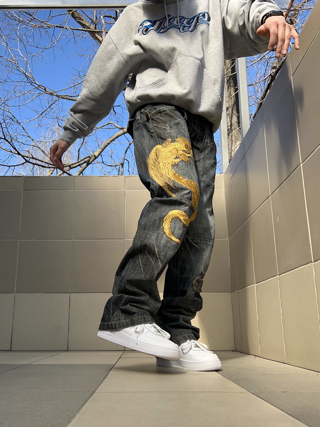 Japanese Brand × Vintage Vintage Japanese Brand Dragon Jeans Size US 30 / EU 46 - 2 Thumbnail