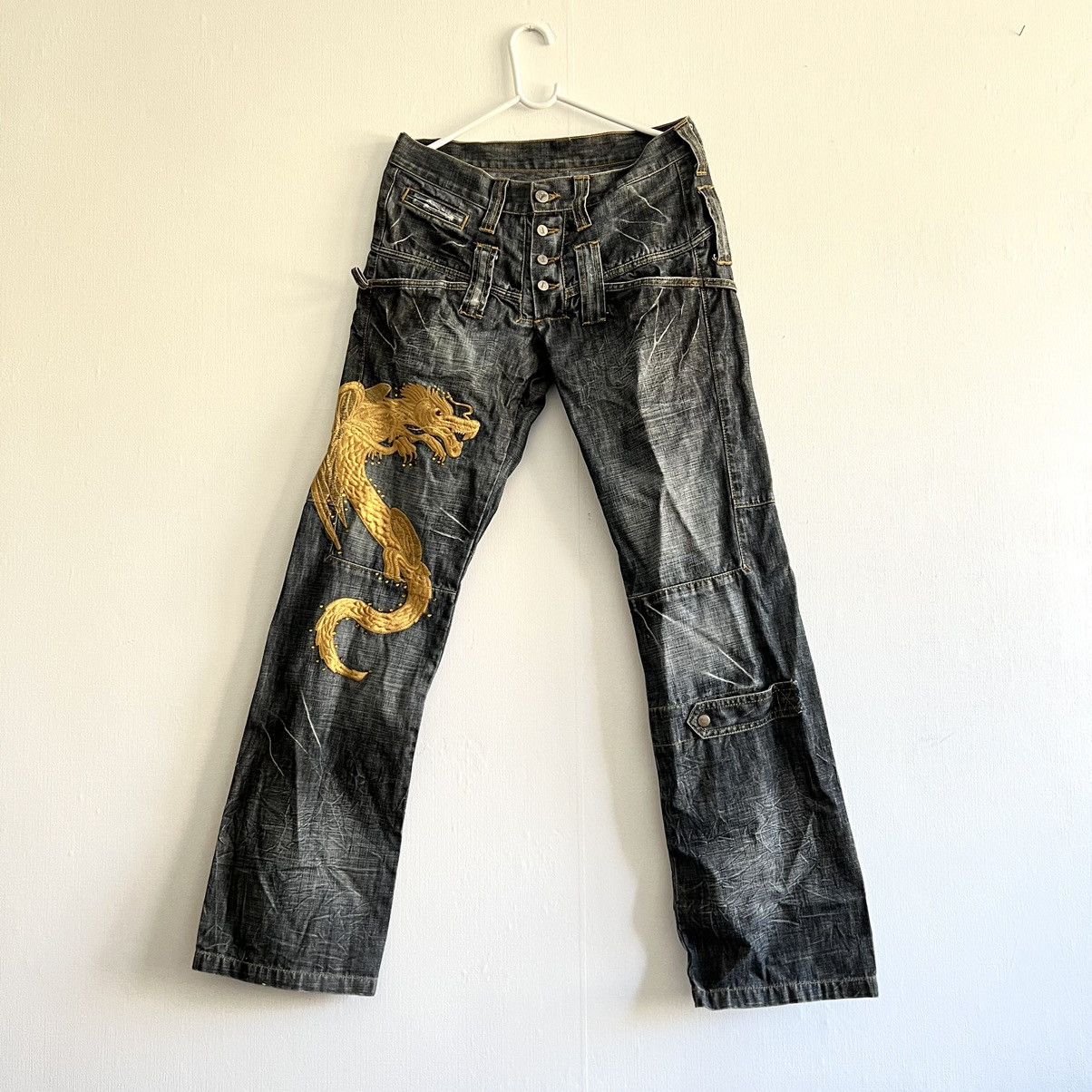 Japanese Brand × Vintage Vintage Japanese Brand Dragon Jeans Size US 30 / EU 46 - 8 Thumbnail