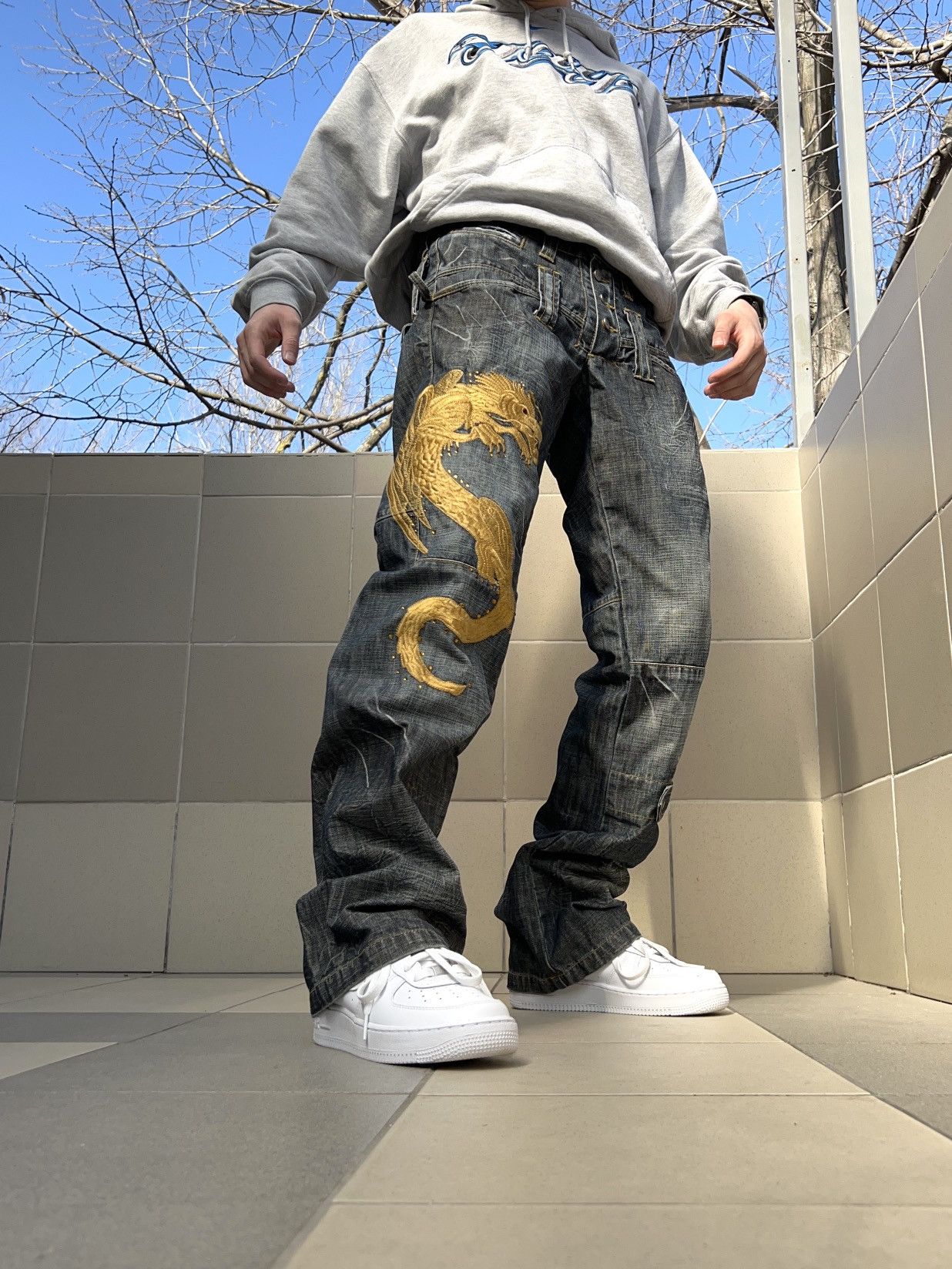 Japanese Brand × Vintage Vintage Japanese Brand Dragon Jeans Size US 30 / EU 46 - 6 Thumbnail