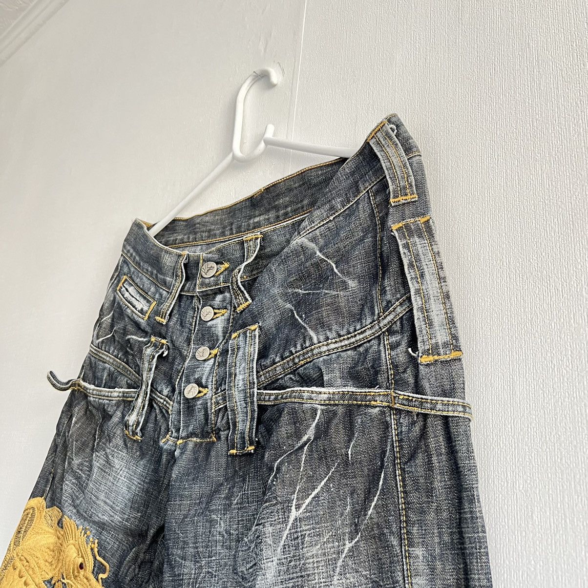 Japanese Brand × Vintage Vintage Japanese Brand Dragon Jeans Size US 30 / EU 46 - 13 Thumbnail