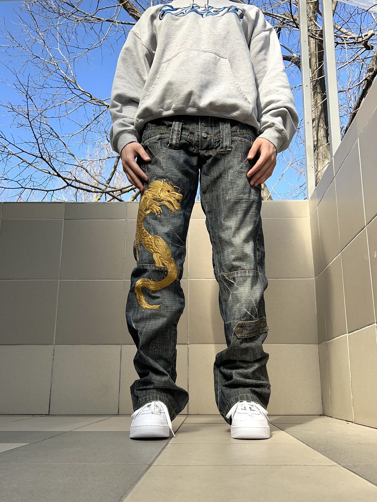 Japanese Brand × Vintage Vintage Japanese Brand Dragon Jeans Size US 30 / EU 46 - 4 Thumbnail