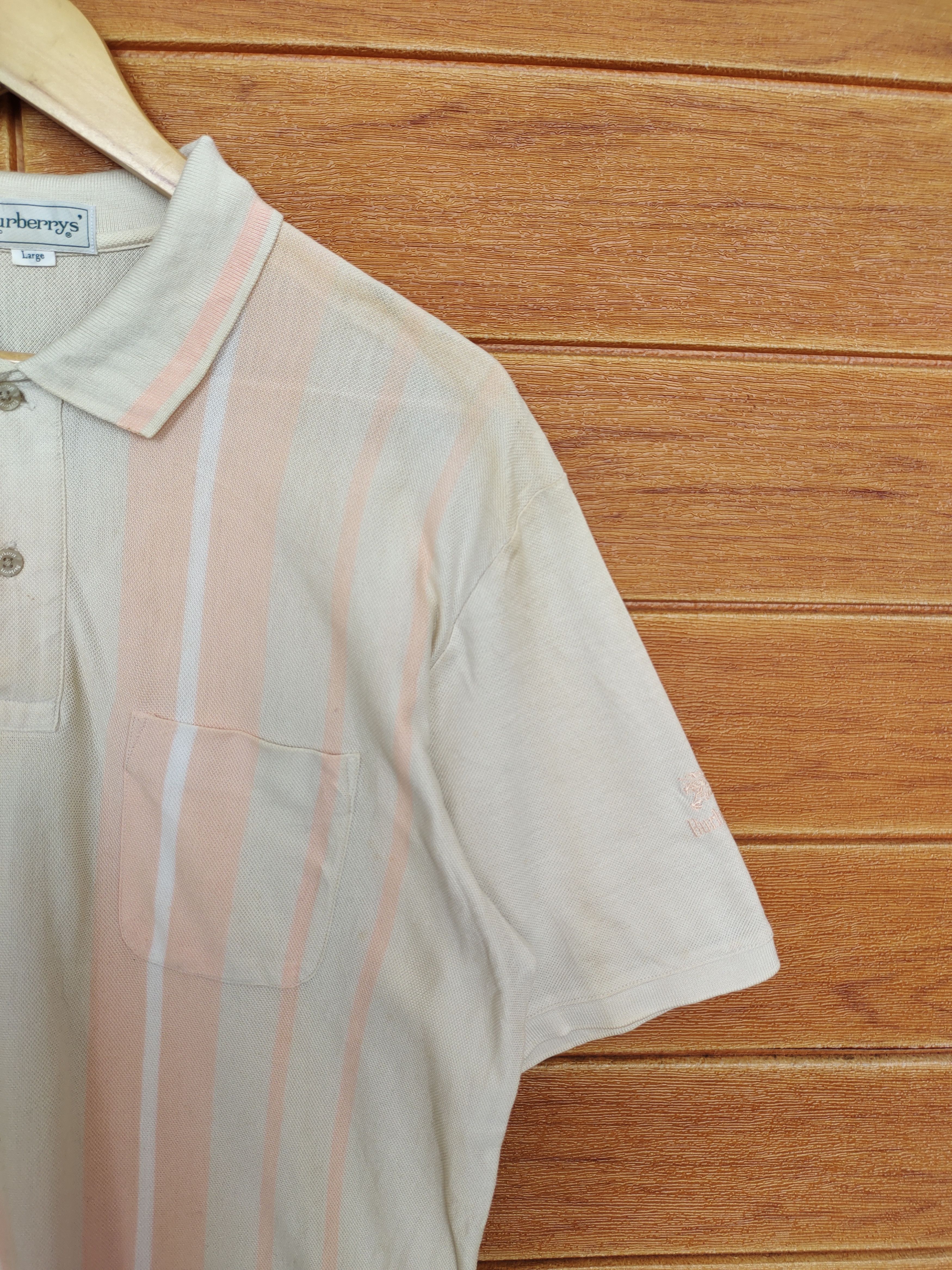 Burberry Classic BURBERRYS Striped Polo Shirt Size US M / EU 48-50 / 2 - 3 Thumbnail