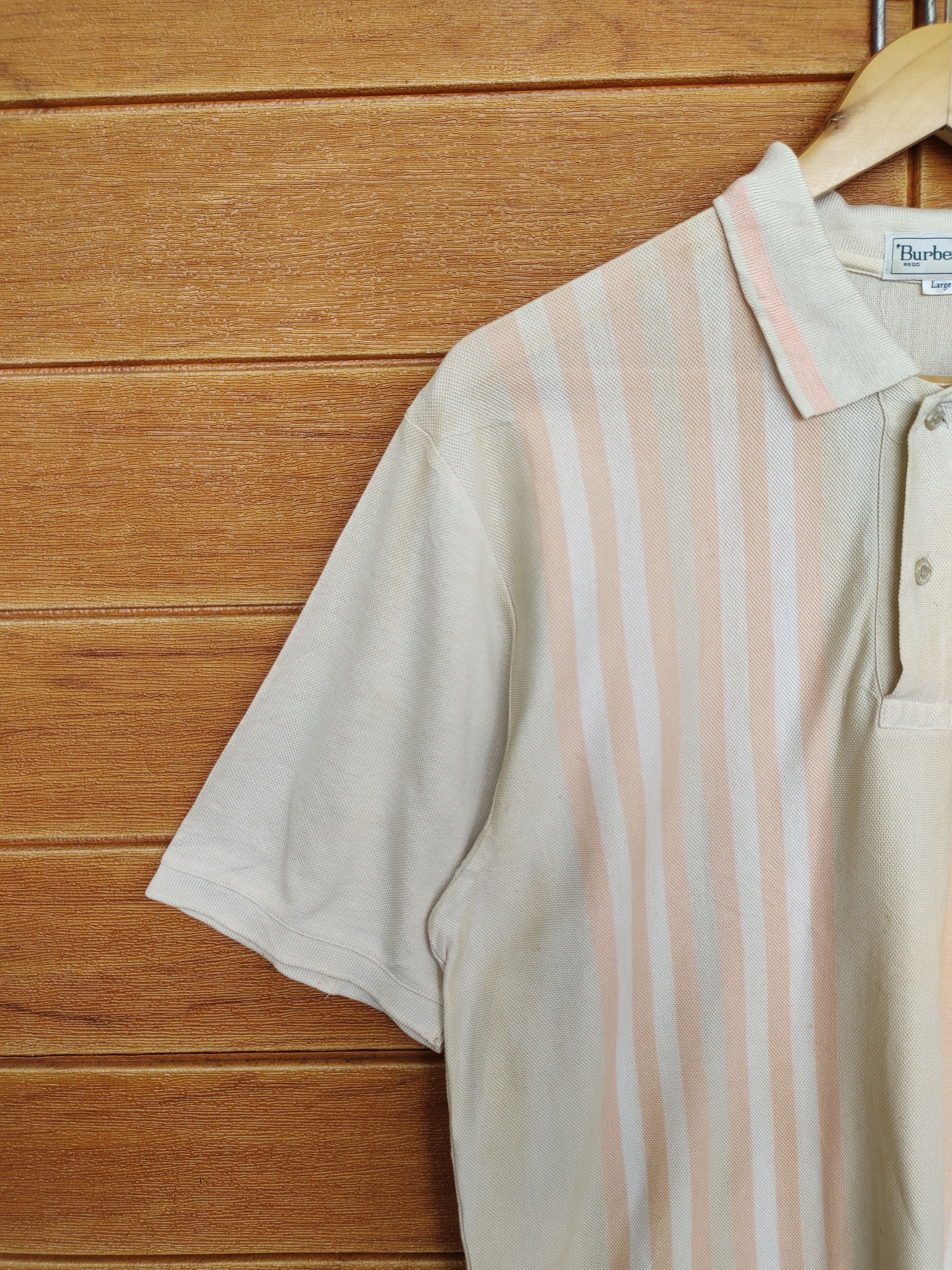 Burberry Classic BURBERRYS Striped Polo Shirt Size US M / EU 48-50 / 2 - 4 Thumbnail